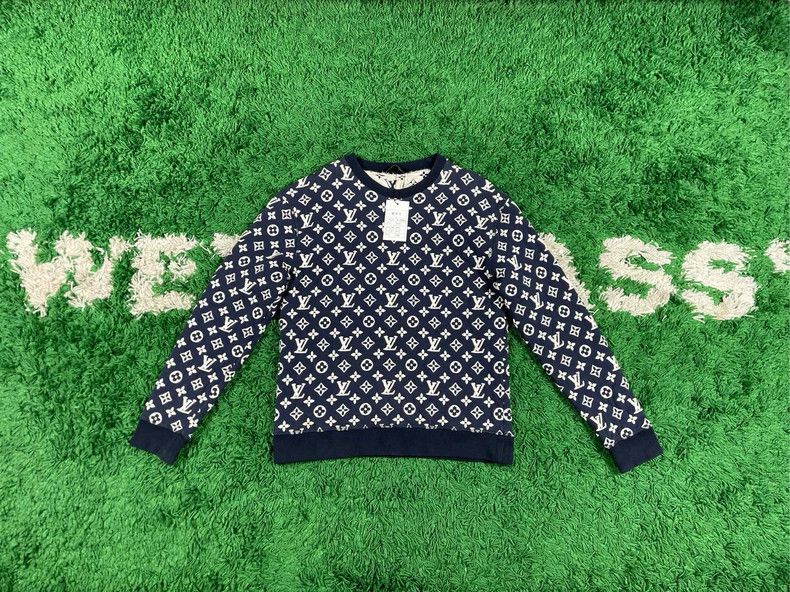 Louis Vuitton Louis Vuitton Old flower full LOGO knitted sweatshirt Size US M / EU 48-50 / 2 - 1 Thumbnail