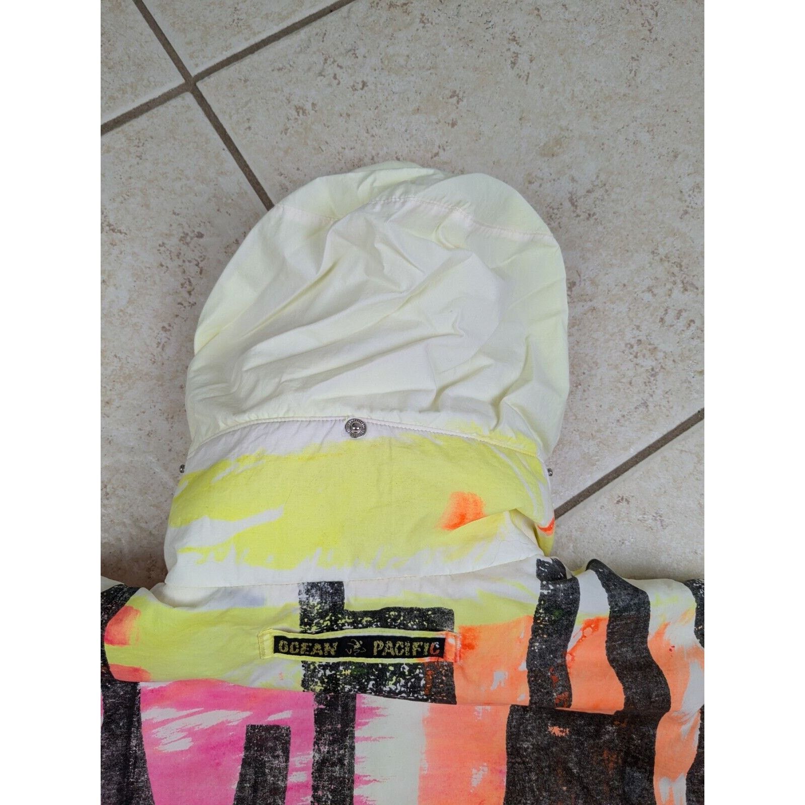 Ocean Pacific Vtg 80s Ocean Pacific OP 720 Airborne Neon Ski Jacket Hooded Size US L / EU 52-54 / 3 - 19 Thumbnail