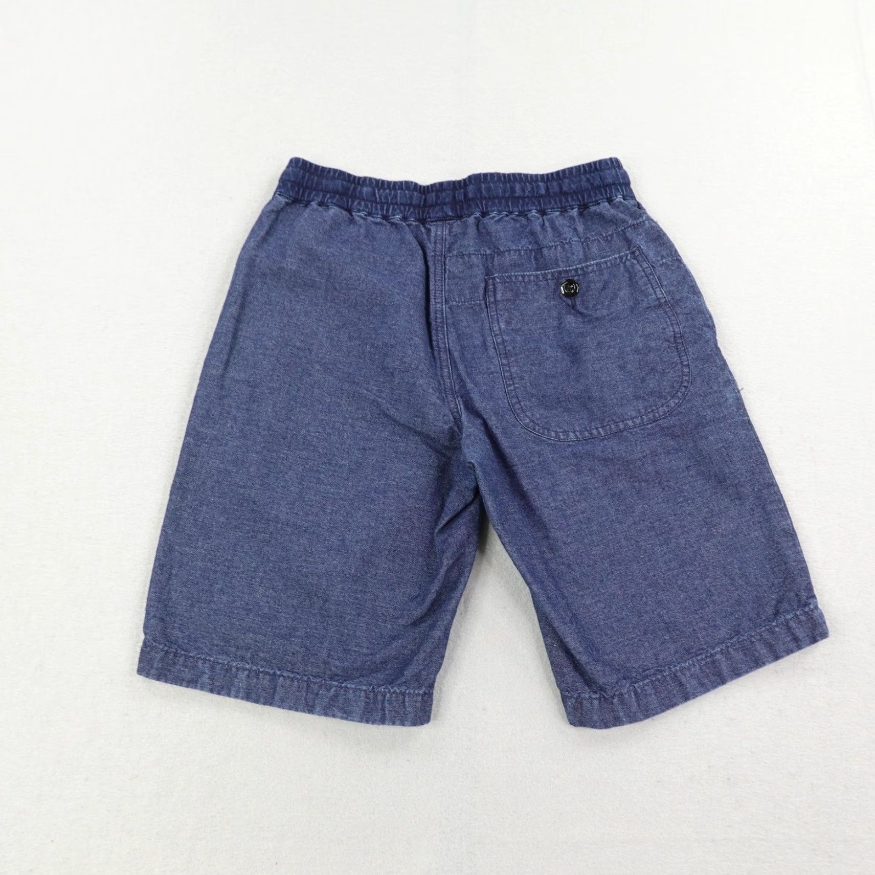 J.Crew VINTAGE J.CREW Shorts Mens Small Casual Summer Cotton Drawstring Elastic Waist Pockets Blue Size US 29 - 3 Thumbnail