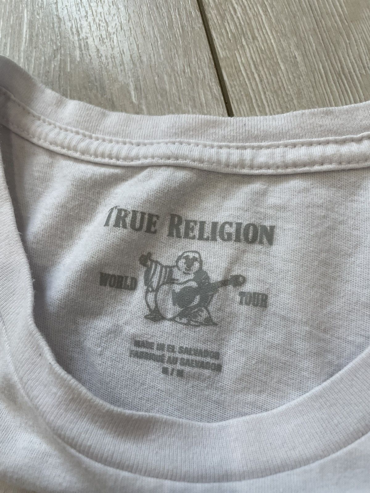 True Religion Vintage True Religion T-Shirt Big Logo Budha White Gold Man Size US M / EU 48-50 / 2 - 4 Thumbnail