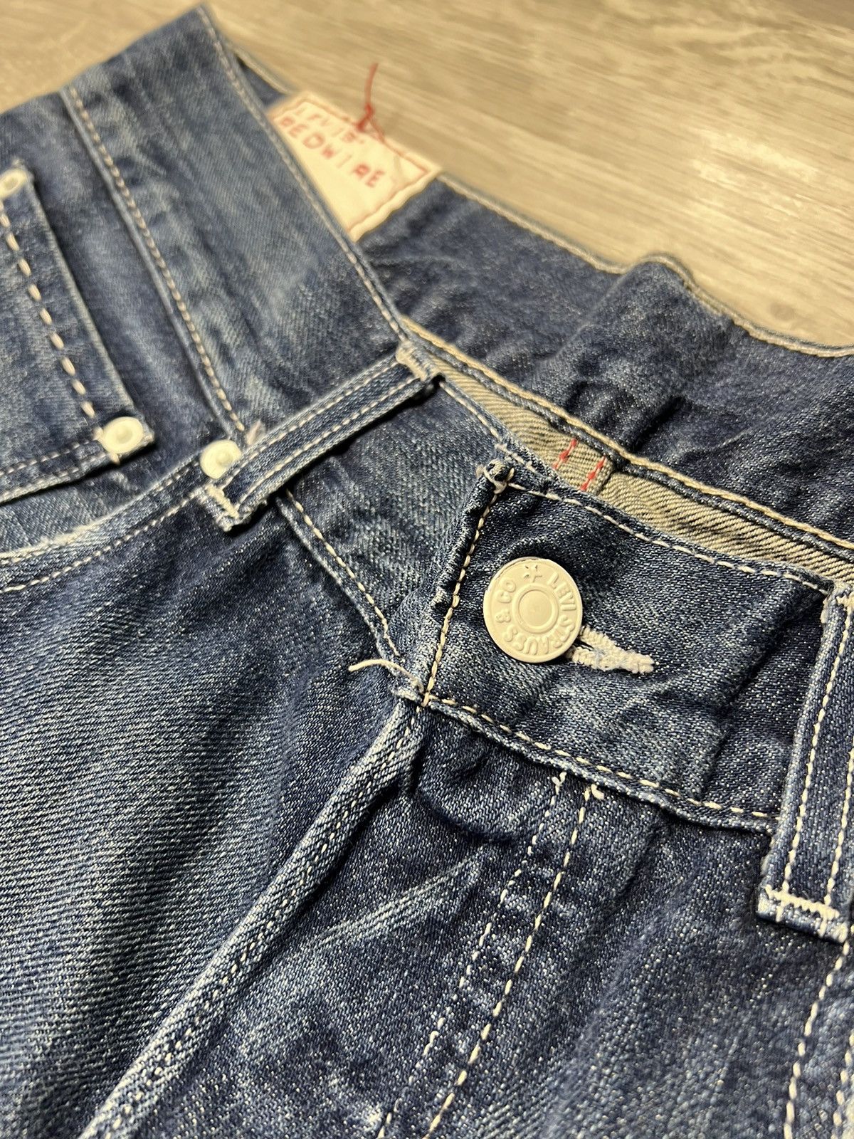 Levi's × Levi's Vintage Clothing × Vintage Vintage Rare Levis Redwire Denim Jeans Shorts Size US 32 / EU 48 - 4 Thumbnail
