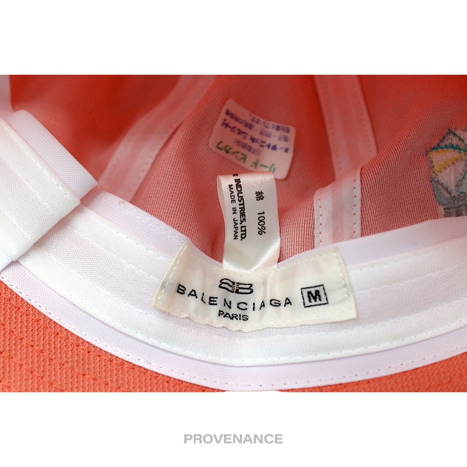 Balenciaga 🔴 Balenciaga Embroidered Logo Bucket Hat - Peach Size ONE SIZE - 6 Thumbnail