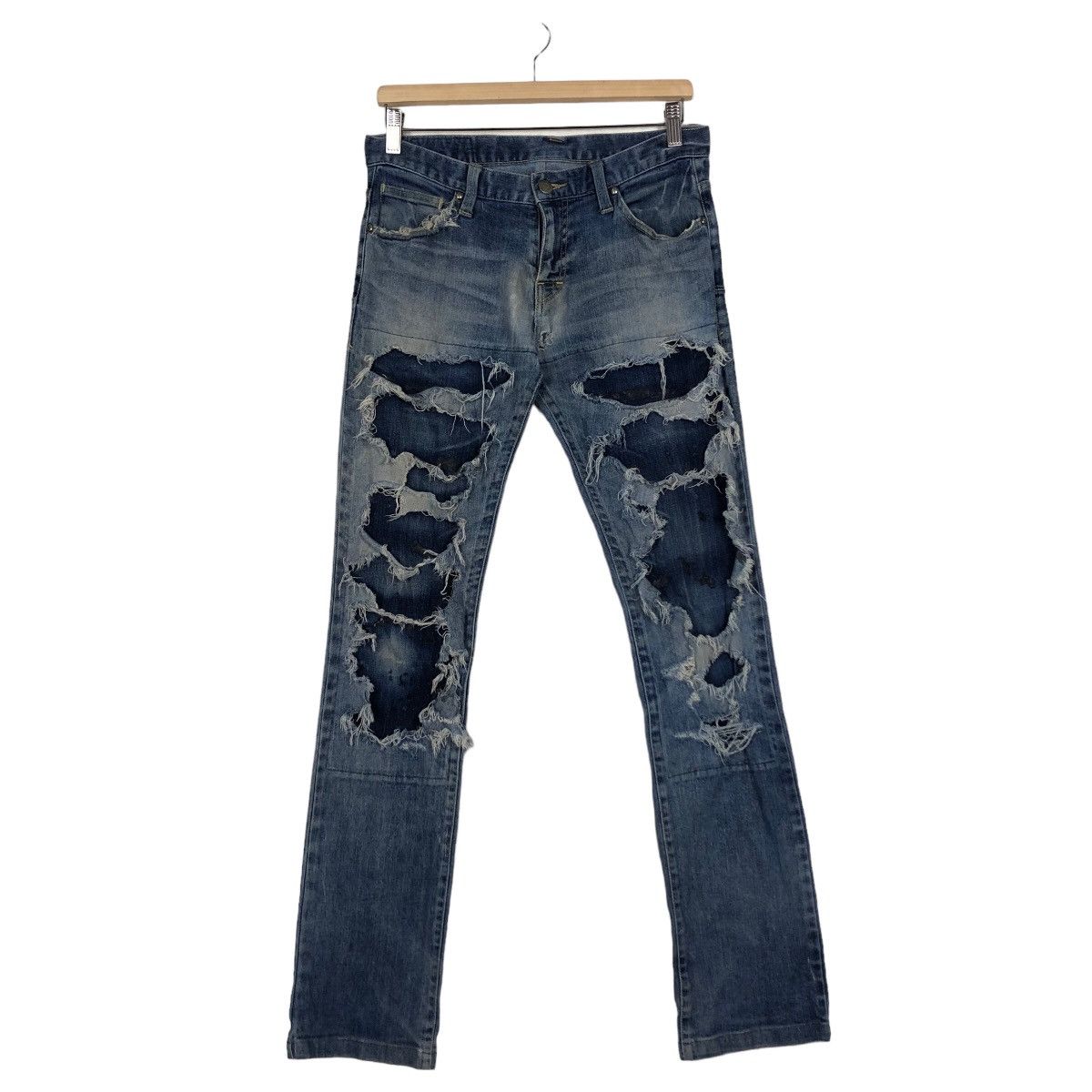 Hysteric Glamour 🔥Punk Design Distressed Tornado Mart Japan Made Size US 32 / EU 48 - 2 Thumbnail