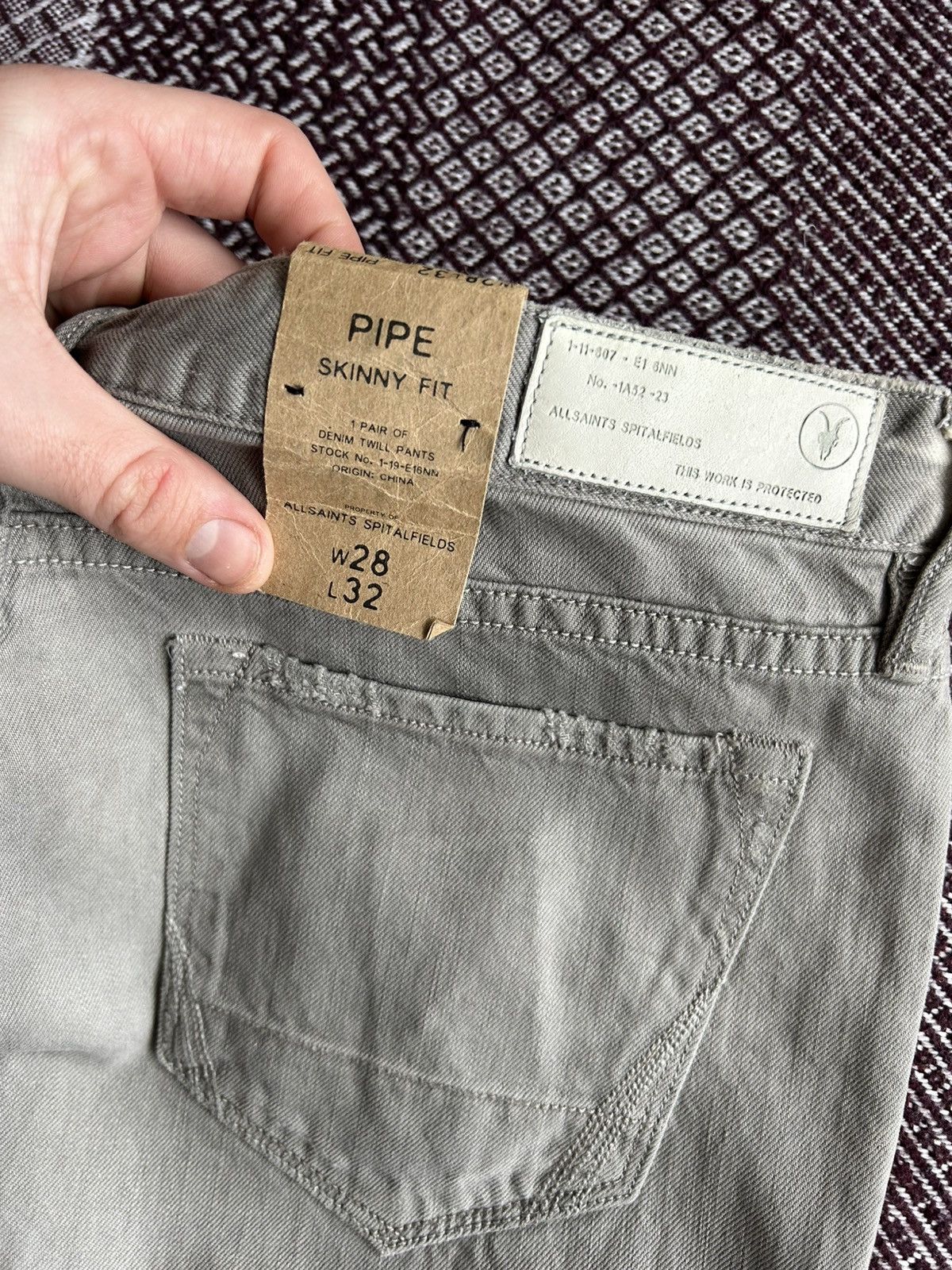 Allsaints Allsaints NWT Skinny Fit Women Jeans Wash Faded Size W28 L32 Size 28" / US 6 / IT 42 - 7 Thumbnail