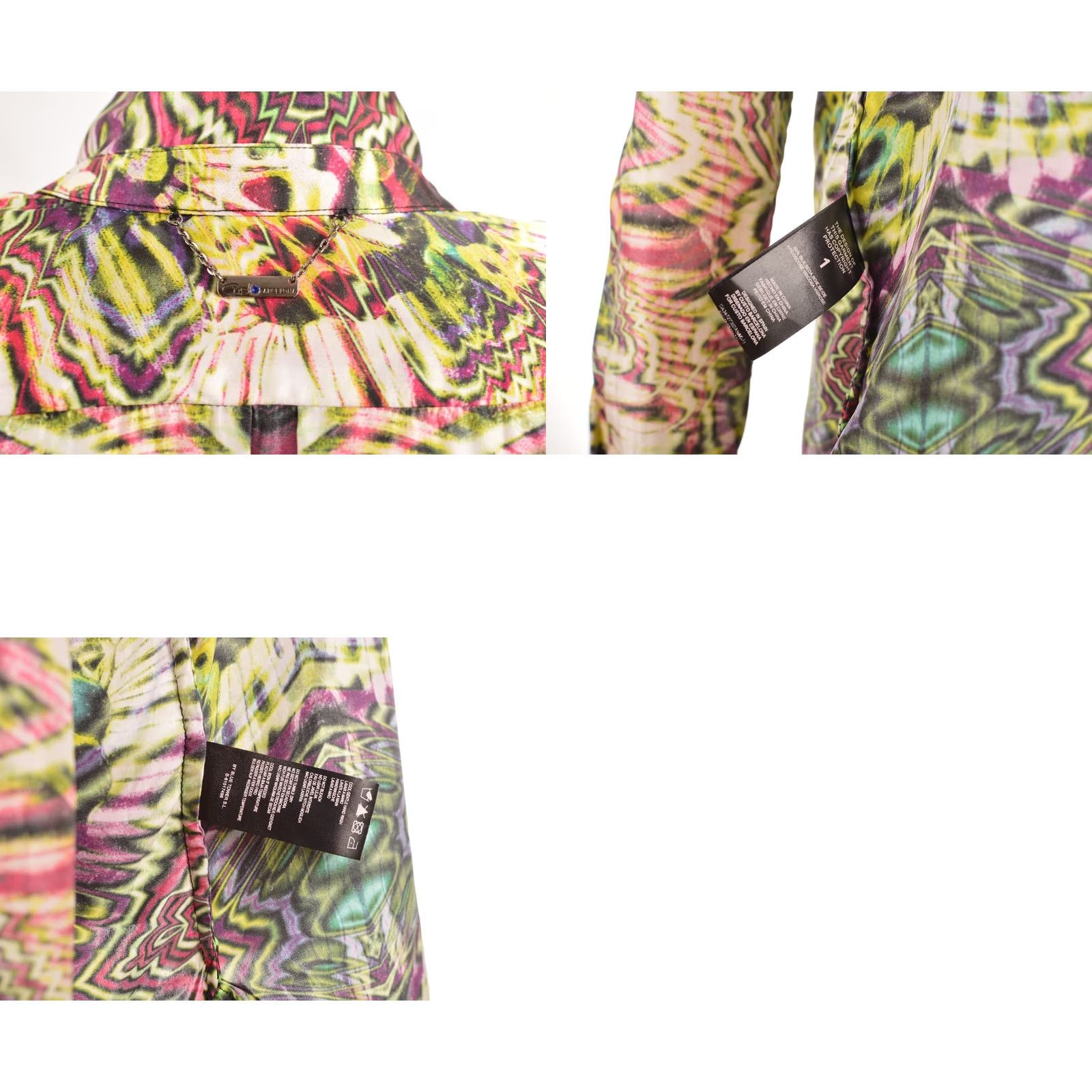 Custo Barcelona Custo Barcelona Psychedelic Print Silk Blouse Shirt Multicolor Size 1 Women Size XS / US 0-2 / IT 36-38 - 8 Thumbnail