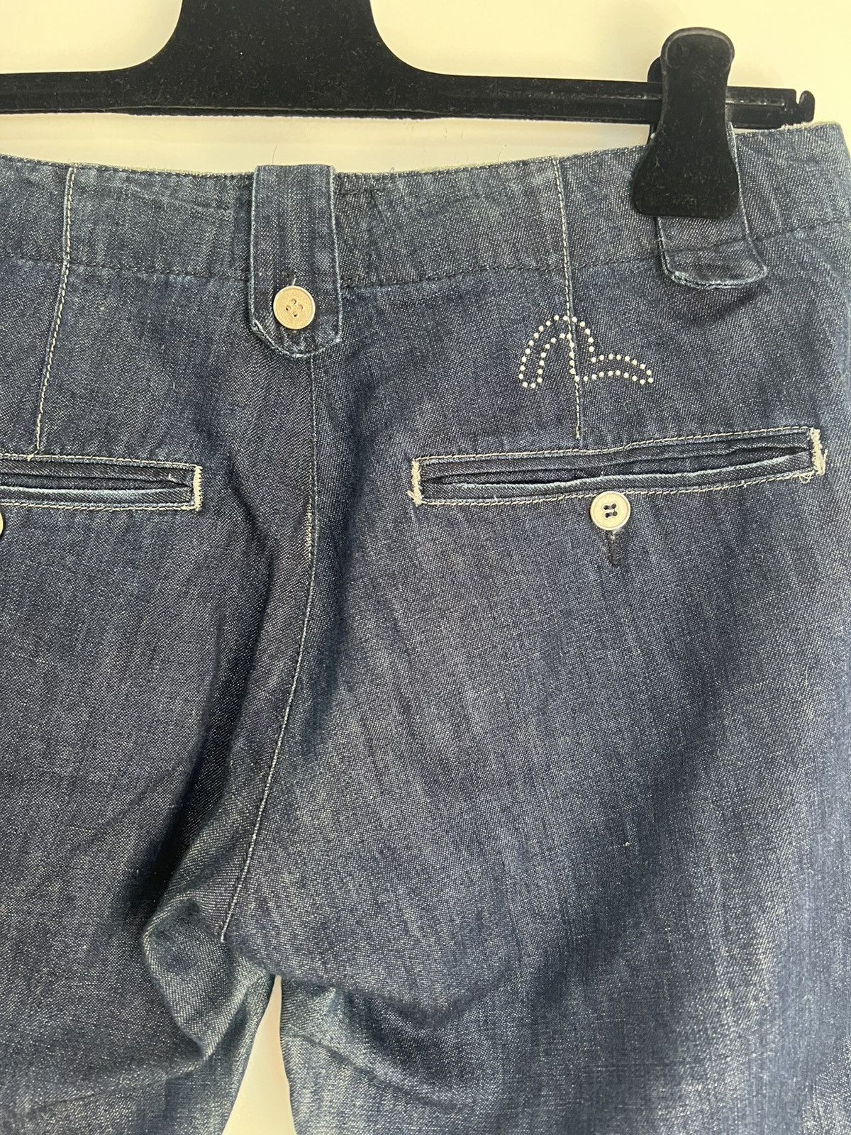 Evisu Evisu blue navy shorts jort S denim Size 28" / US 6 / IT 42 - 2 Thumbnail