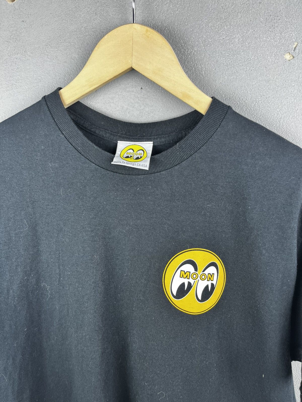 Vintage Men's Mooneyes Moon Equipped Classic Logo T-Shirt Black Size US M / EU 48-50 / 2 - 5 Thumbnail