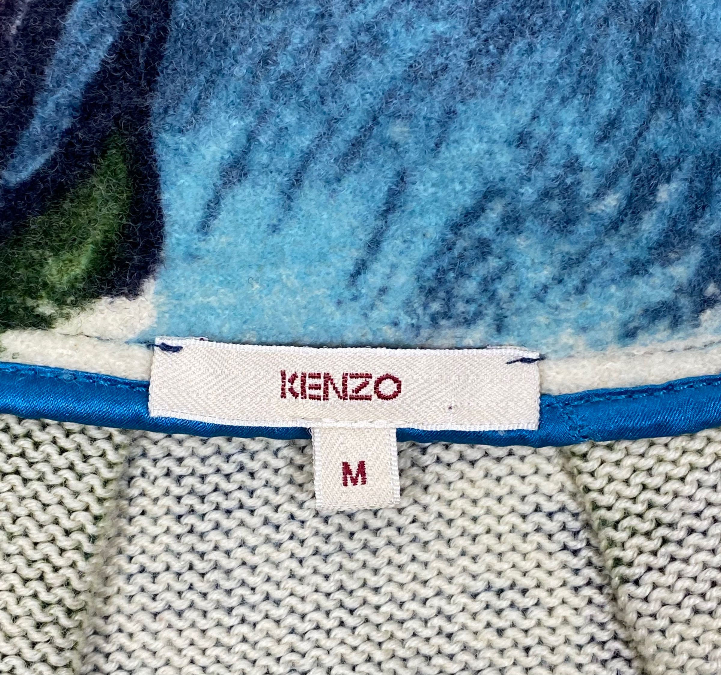 Kenzo kenzo off shoulder wool flower printed jacket size M Size M / US 6-8 / IT 42-44 - 10 Thumbnail