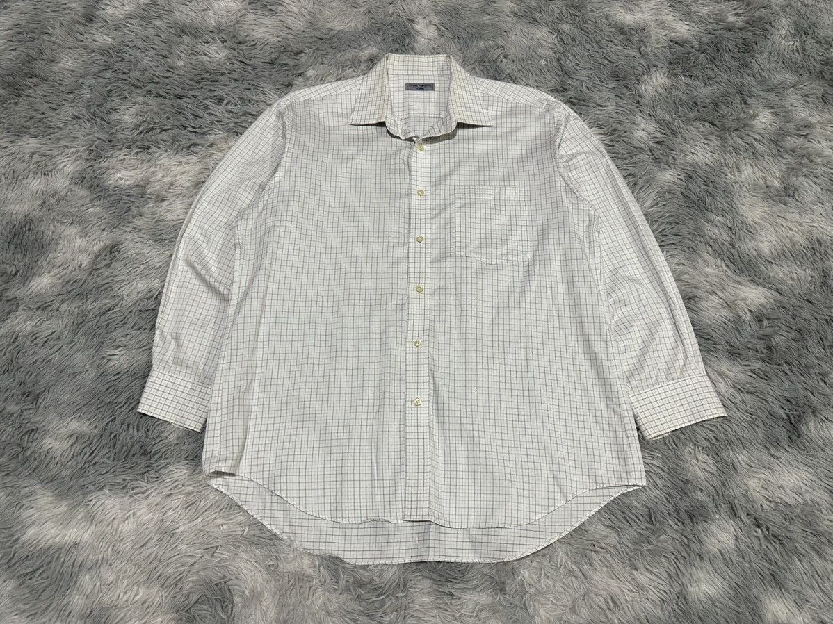 Kansai Yamamoto 🔥Vintage Kansai Yamamoto Homme Shirt Ls Grid Size US XL / EU 56 / 4 - 1 Thumbnail