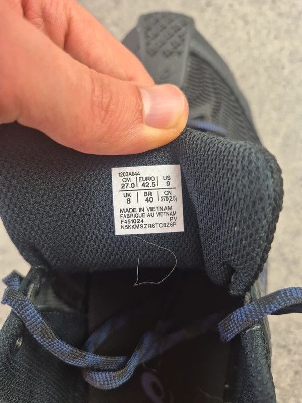 Kiko Kostadinov Asics Kiko Kostadinov Gel-Kiril III Mens Black Sneakers 42.5 Size US 9 / EU 42 - 4 Thumbnail