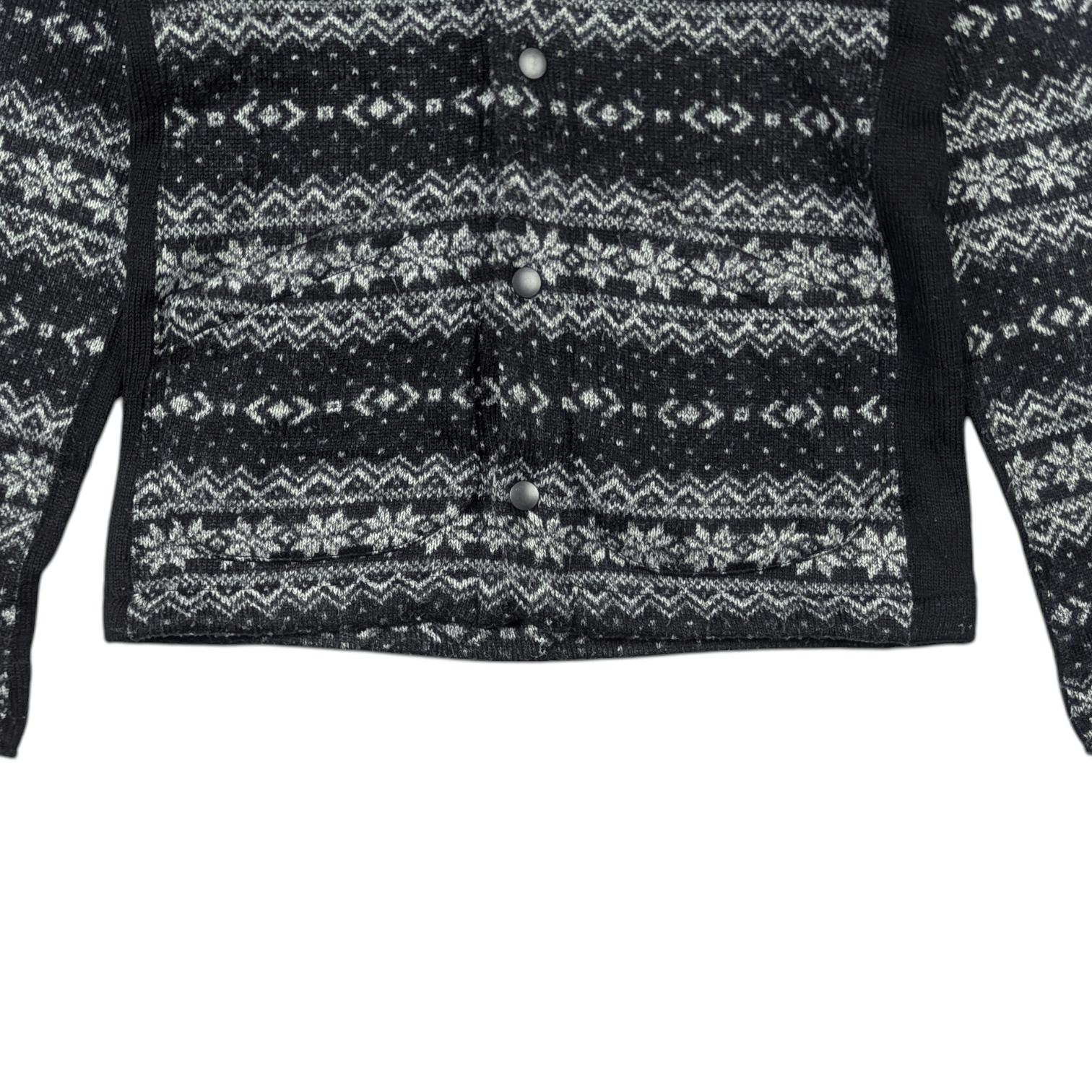 Takeo Kikuchi TAKEO KIKUCHI Coogi Style Button Up Wool Sweatshirt Size S / US 4 / IT 40 - 7 Thumbnail