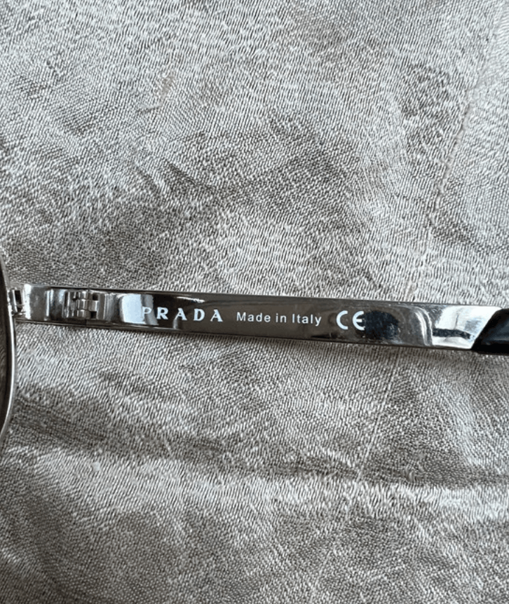 Prada PRADA Sunglasses Rectangle Wrap Shield Metal Symbole RI921 Size ONE SIZE - 3 Thumbnail