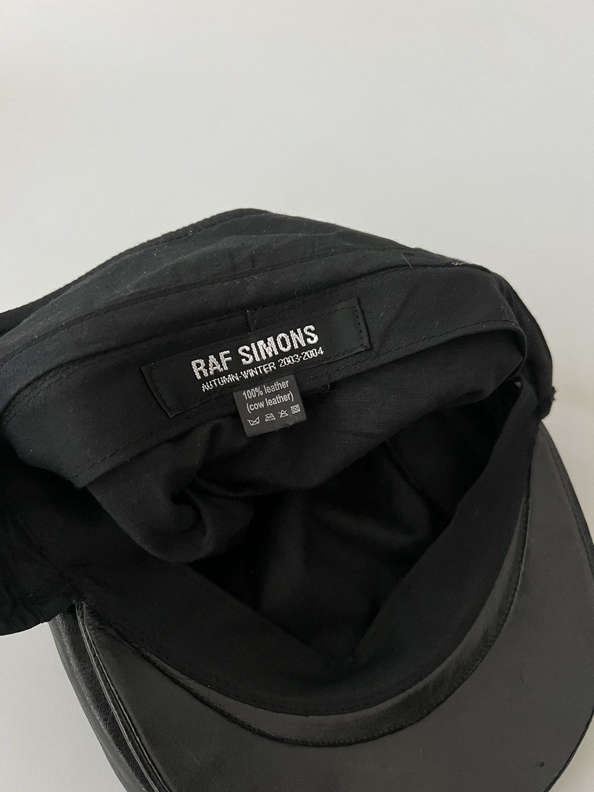 Raf Simons Raf Simons FW03 Leather Cabbie Hat Size ONE SIZE - 8 Thumbnail