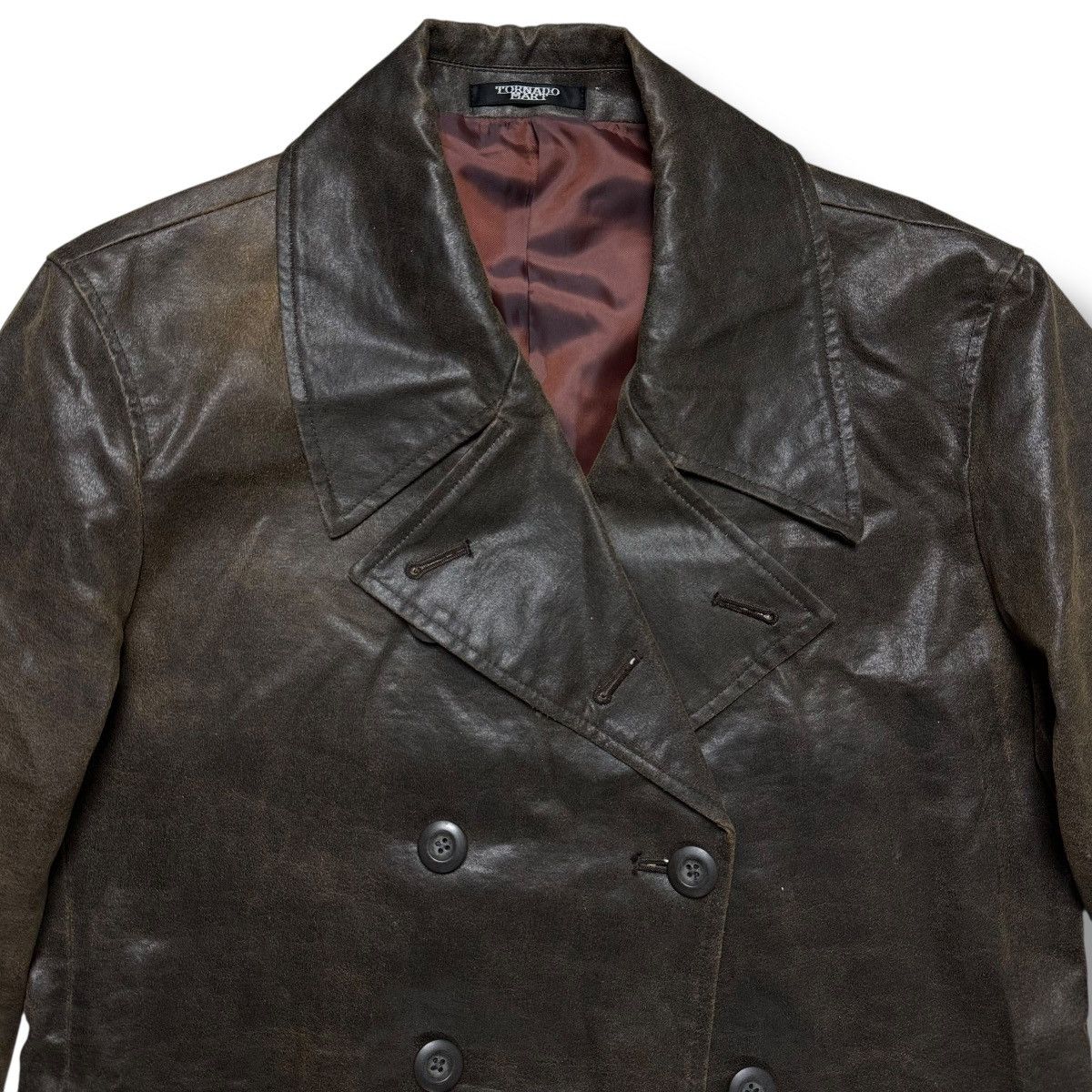 Tornado Mart Tornado Mart Sheep Leather Trench Coat Jacket Size US XL / EU 56 / 4 - 11 Thumbnail