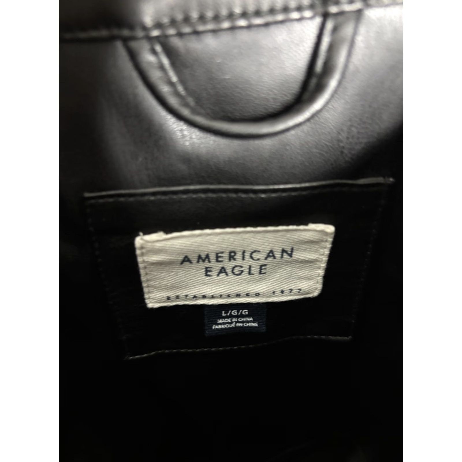 American Eagle Outfitters American Eagle Outfitters Shirt Jacket Womens Large Black Faux Leather Button Shacket Size L / US 10 / IT 46 - 5 Thumbnail