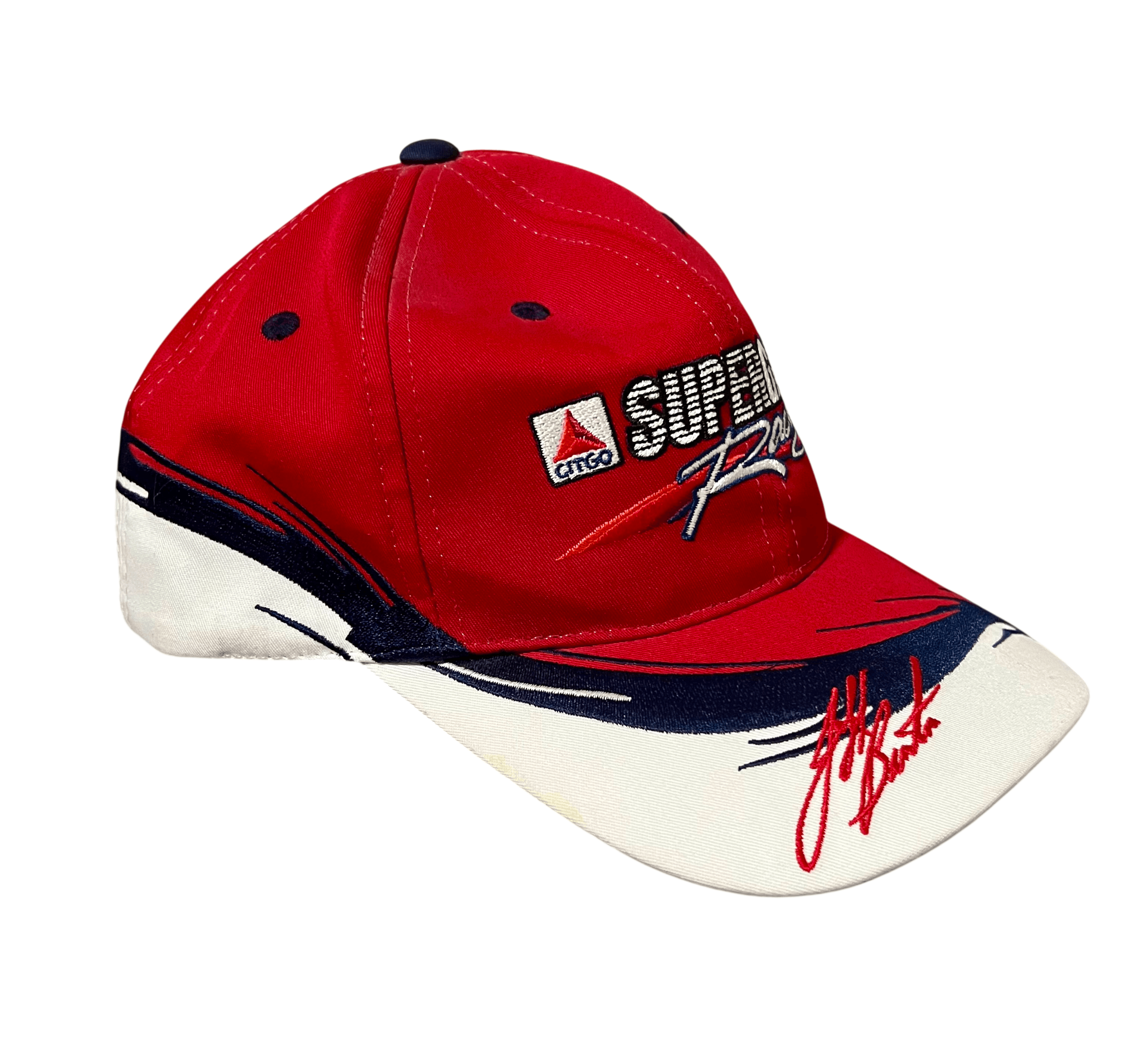 NASCAR Supergard Racing Vintage Jeff Burton Autographed Snapback Size ONE SIZE - 6 Thumbnail
