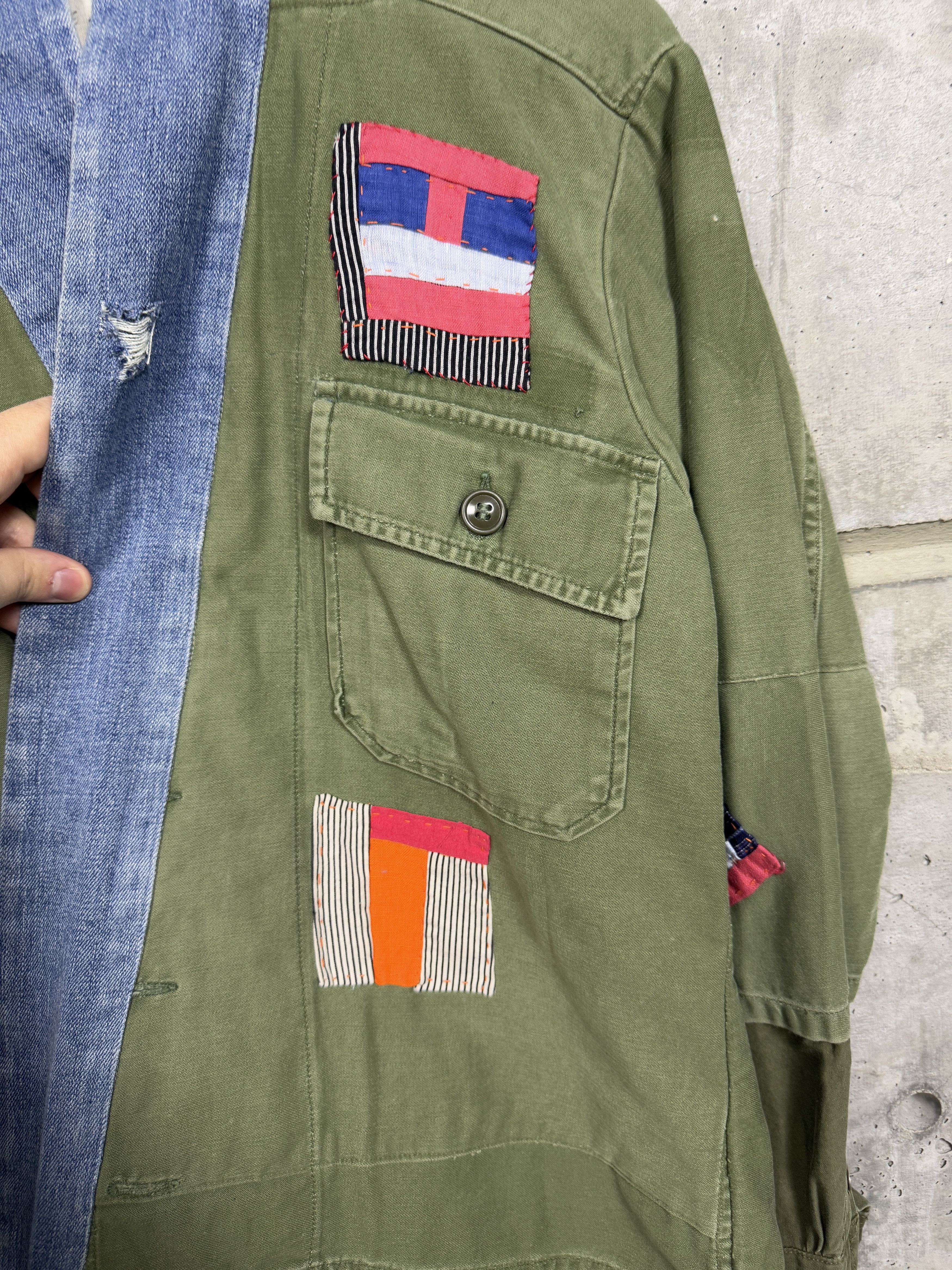 Greg Lauren Greg Lauren Gees Bend Army GL 1 Kimono Jacket Size US M / EU 48-50 / 2 - 8 Thumbnail