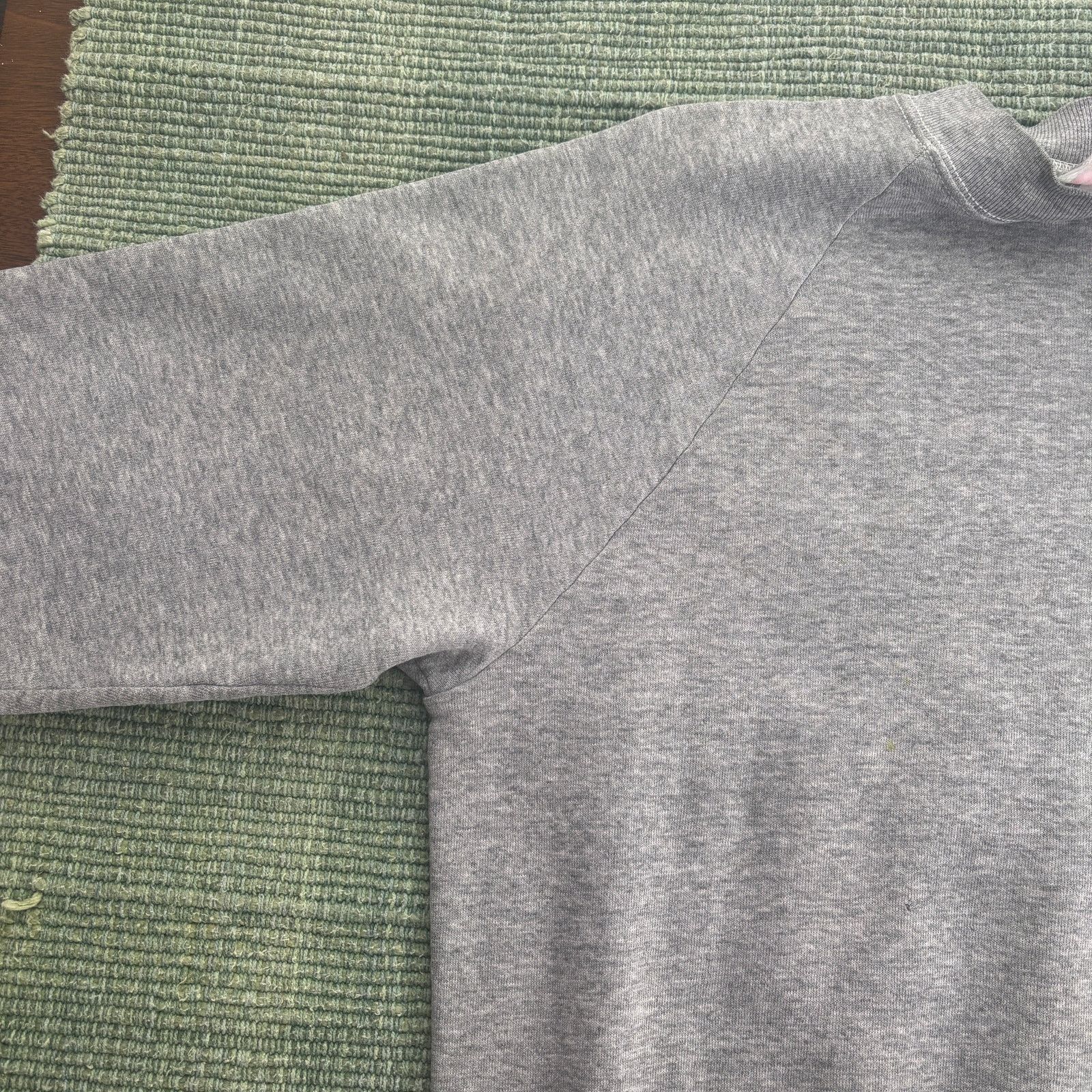 Fruit Of The Loom × Vintage Vintage 1990s blank gray cotton fruit of the loom sweatshirt Size US L / EU 52-54 / 3 - 5 Thumbnail