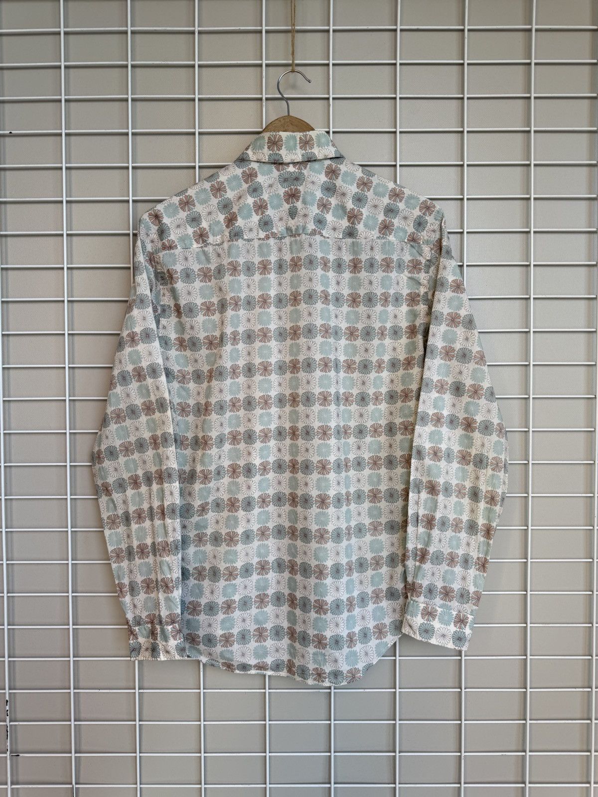 Mulberry Mulberry Geometric Floral Print Button Shirt Mens Size S Size US S / EU 44-46 / 1 - 7 Thumbnail