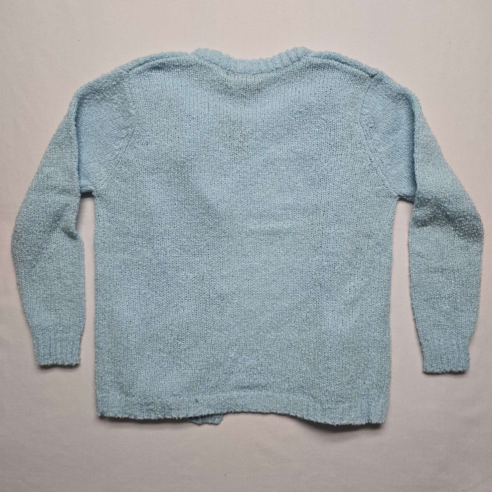 Vintage Vintage Miceli Sweater L Blue Cardigan Pocket Cozy Soft Size L / US 10 / IT 46 - 5 Thumbnail