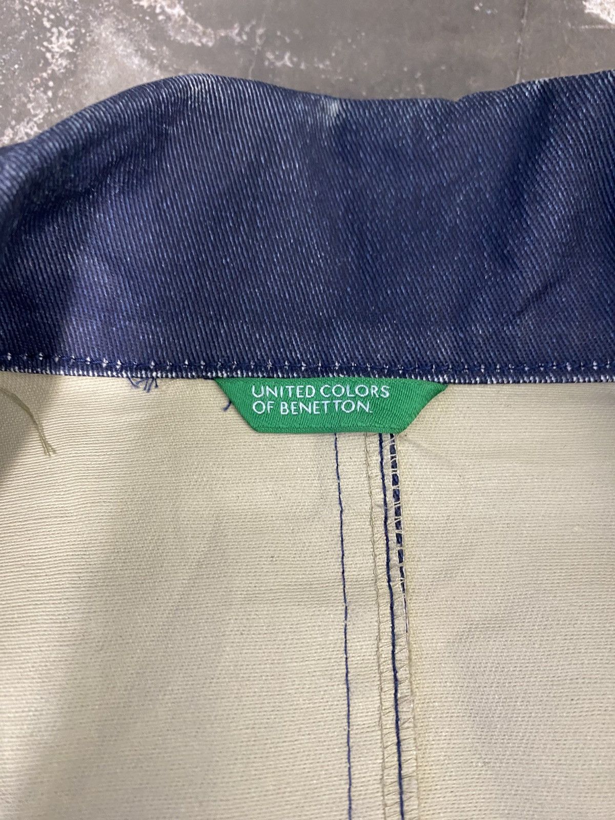 United Colors Of Benetton Rare United Color of Benetton Denim Trench Coat Size S / US 4 / IT 40 - 12 Thumbnail