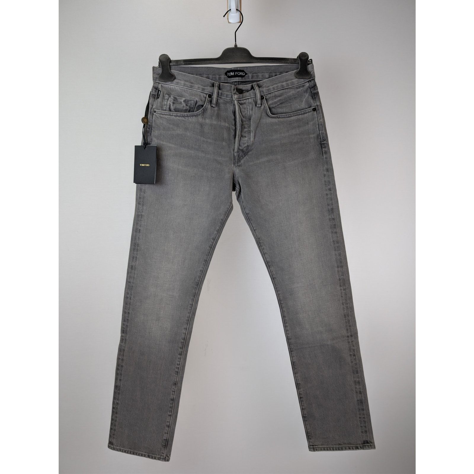 Tom Ford o1rshd1 Straight-Fit Denim Jeans in Grey Size US 33 - 2 Thumbnail