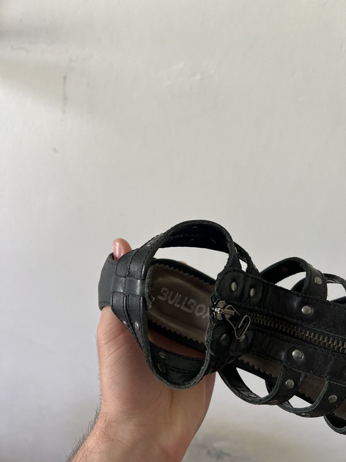 A.S.98 × Vintage Vintage as98 style avant garde leather sandals 90s Size US 9 / IT 39 - 3 Thumbnail