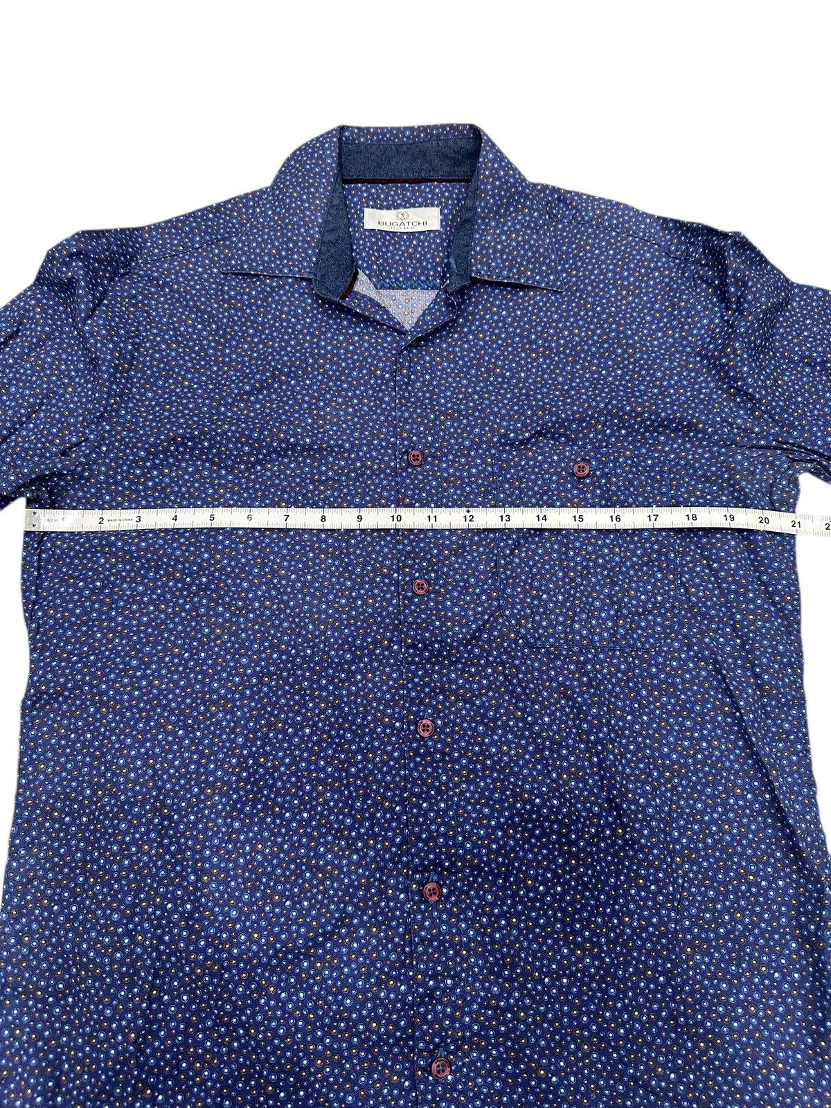 Issey Miyake Bugatchi Uomo Shirt Men Blue Ballon Size US M / EU 48-50 / 2 - 8 Thumbnail