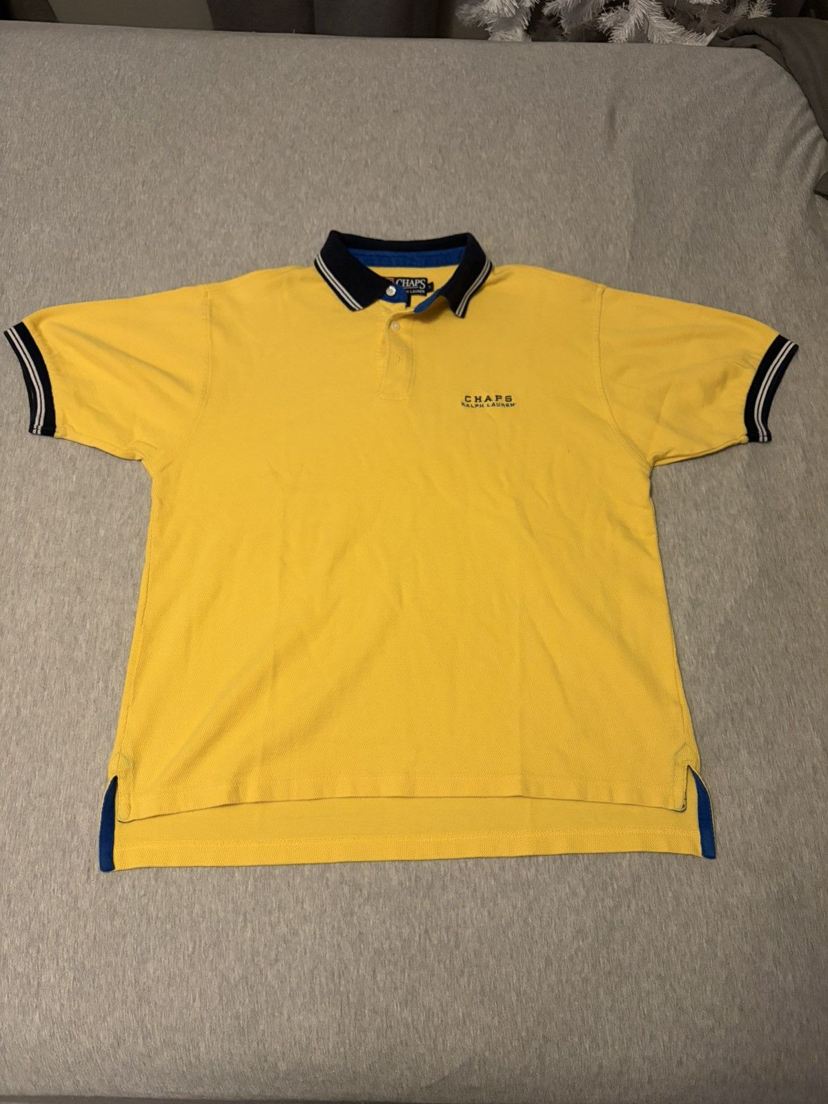 Chaps Ralph Lauren Yellow Chaps Ralph Lauren Polo Shirt Size US L / EU 52-54 / 3 - 1 Thumbnail