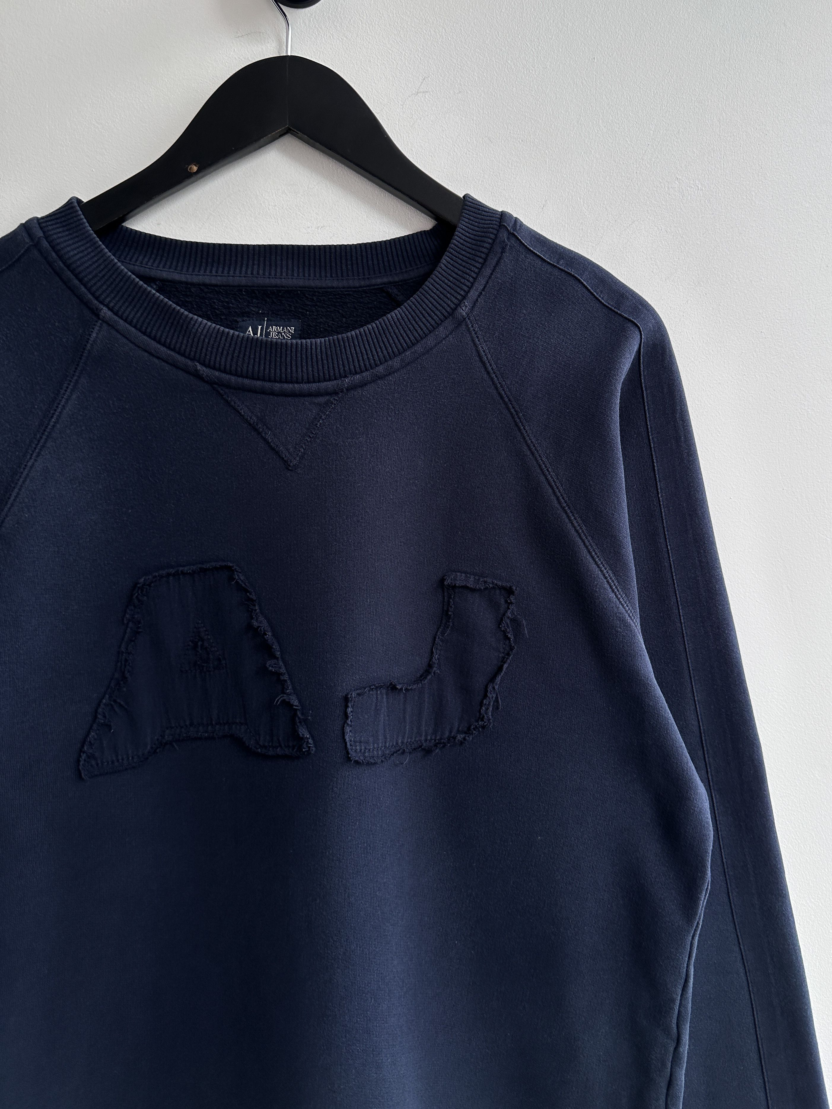 Armani Armani Jeans Sweatshirt Pullover Blue Size US M / EU 48-50 / 2 - 3 Thumbnail