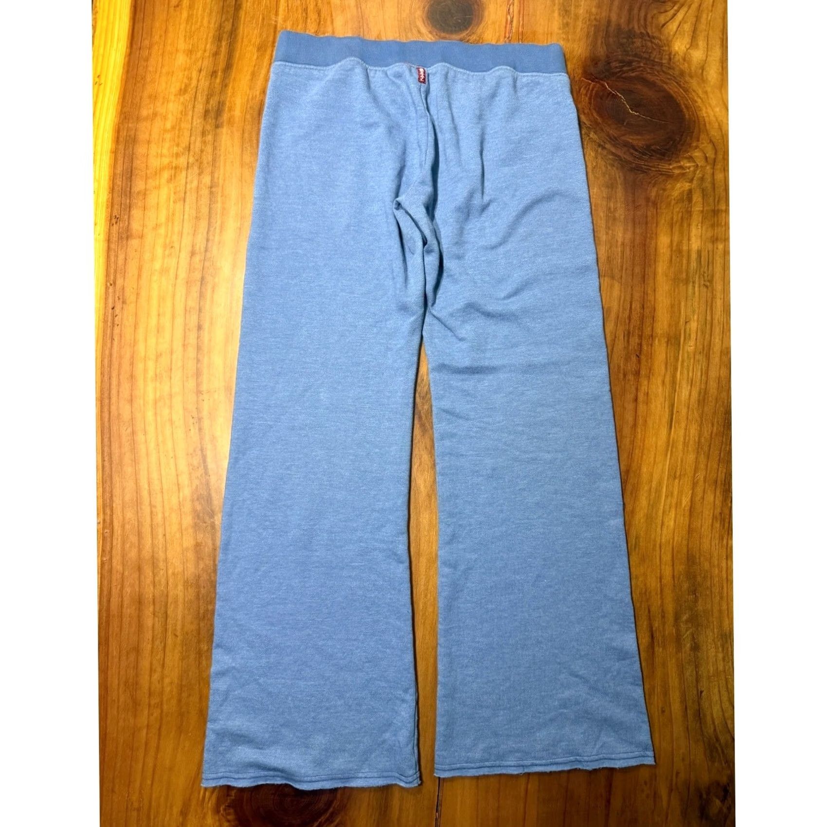 Hard Tail Vintage Hard Tail pant Medium Blue Cotton Y2K Wide leg Pull on Drawstring Low Rise V9 Size 32" / US 10 / IT 46 - 4 Thumbnail