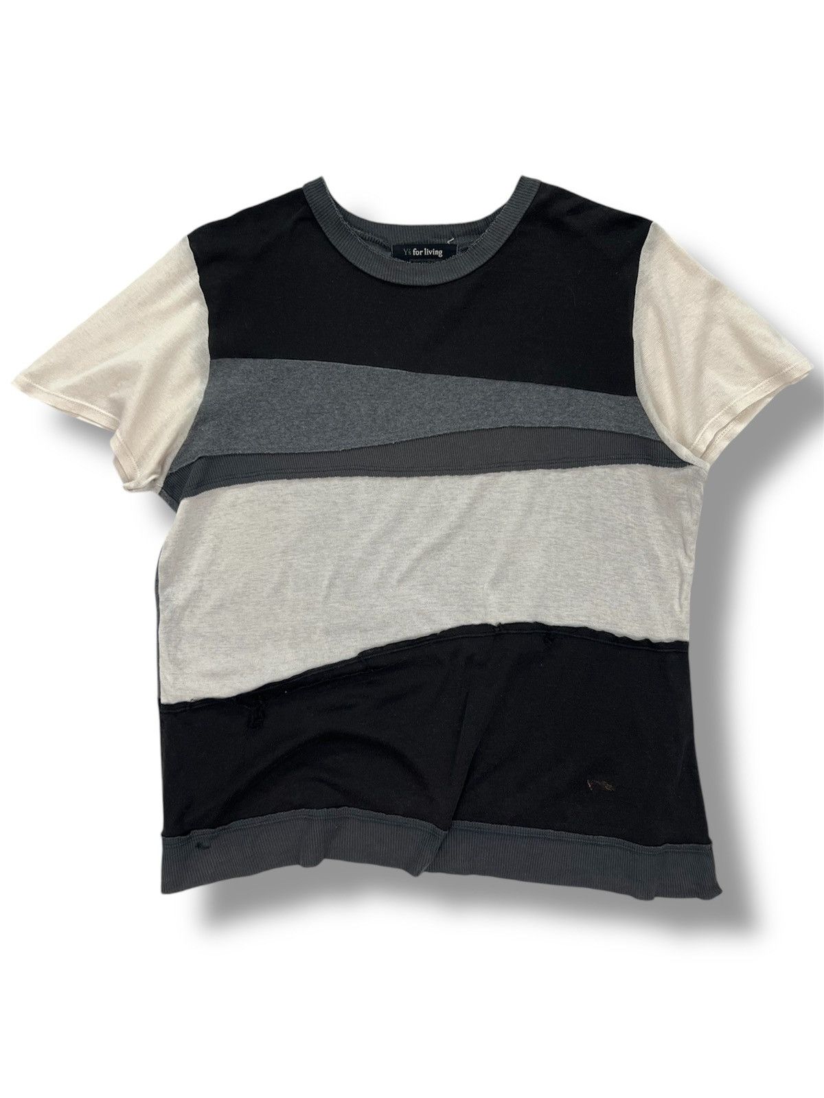 Yohji Yamamoto Y’s for Living Yohji Yamamoto Distressed Reconstructed Tees Size US S / EU 44-46 / 1 - 1 Thumbnail