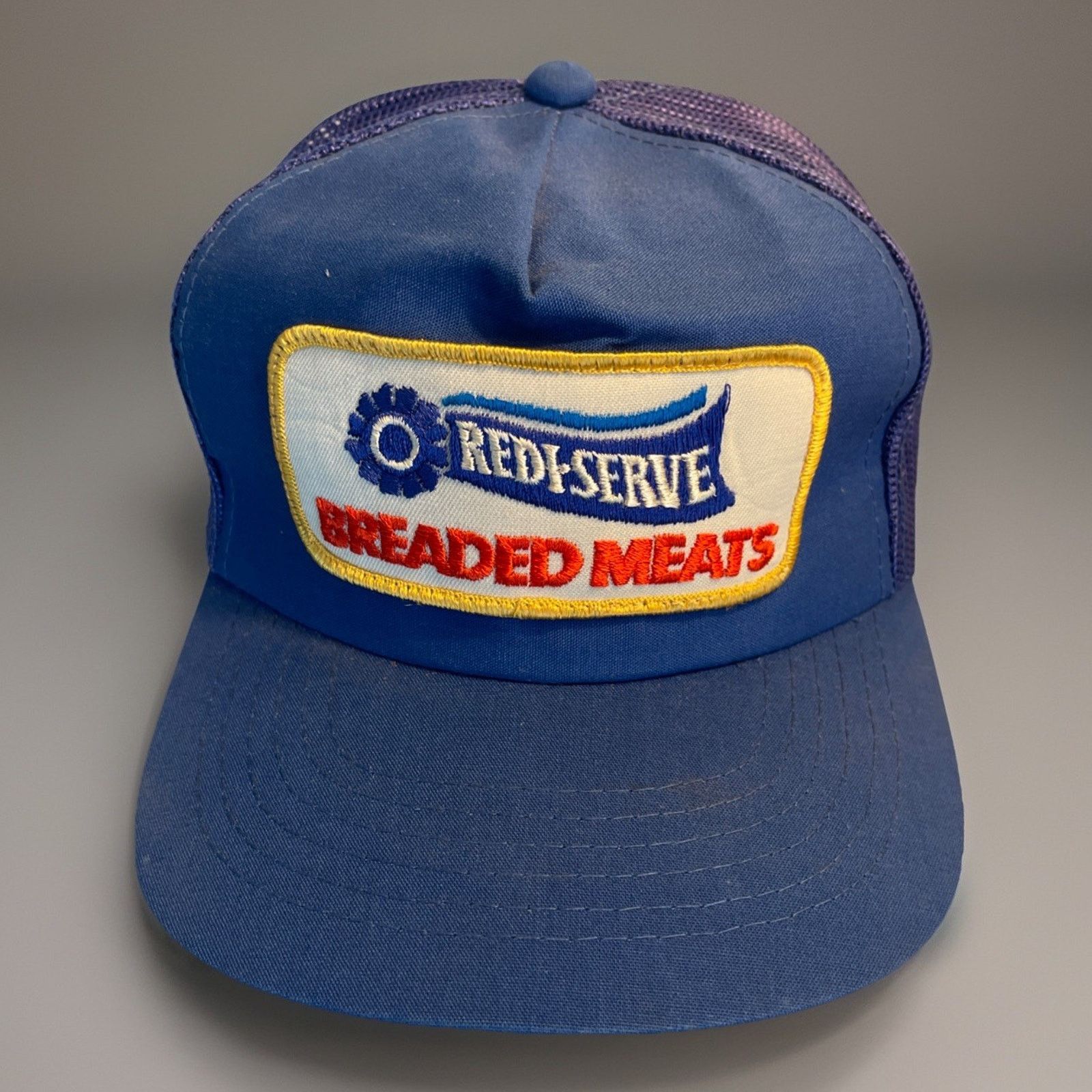 Vintage Vtg Trucker Hat Cap Snapback Blue Redi Serve Patch 80s 90s 1 Size ONE SIZE - 1 Thumbnail