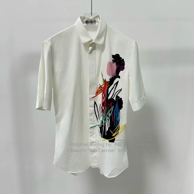 Dior Dior Flower graffiti shirt Size US XXS / EU 40 - 1 Thumbnail