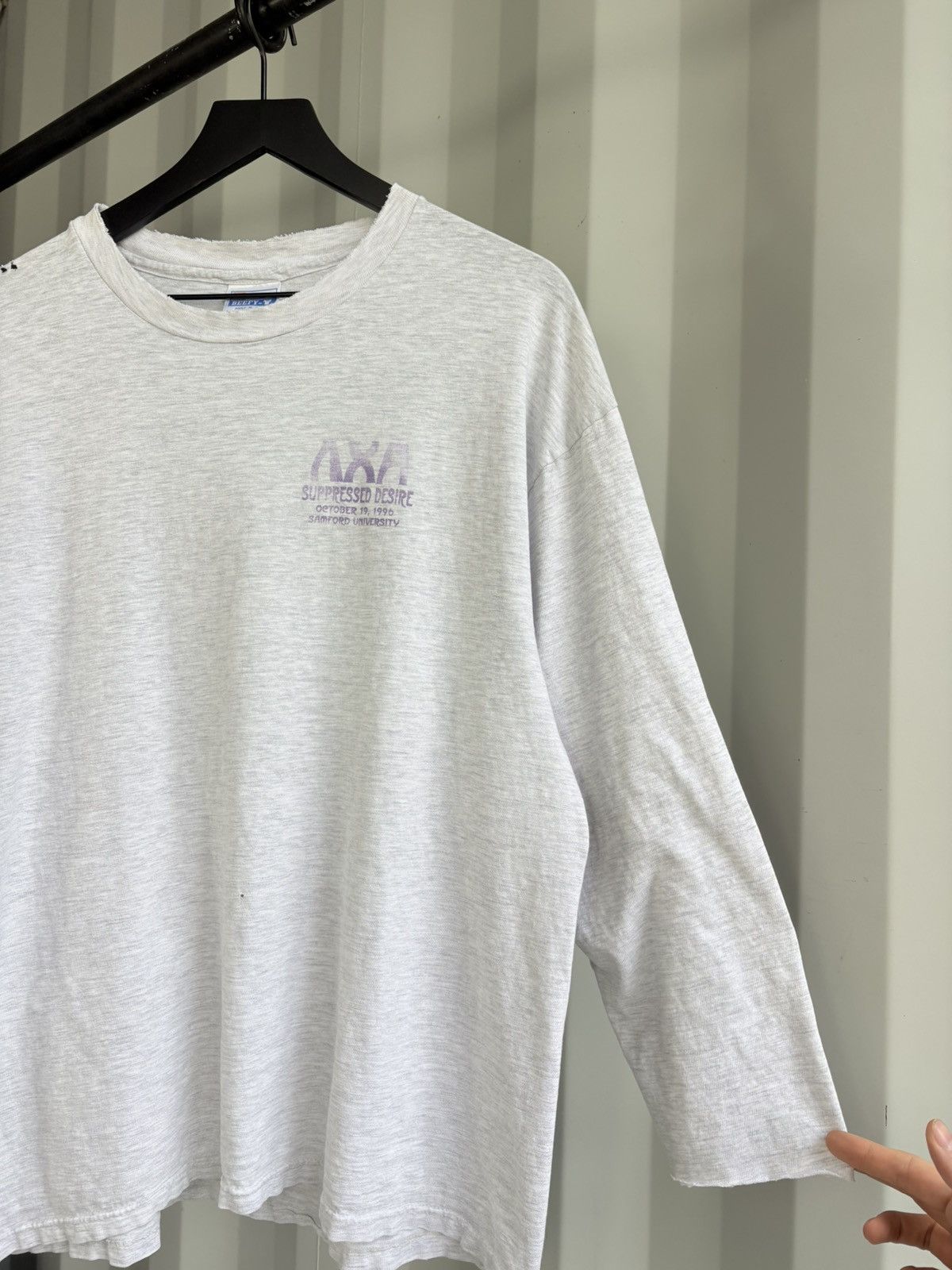 Thrashed Suppressed Desire Sun Faded Distressed Shirt GRUNGE