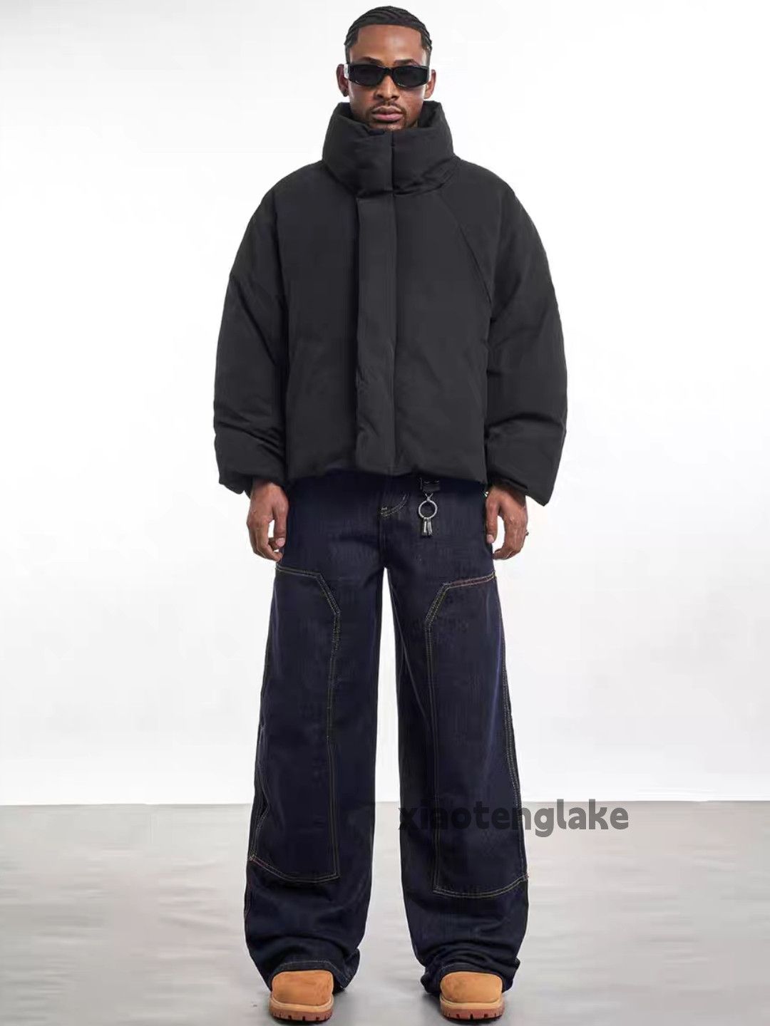 Designer × Jean × Vintage utility skate hiphop loose baggy hiphop carpenter jeans Size US 32 / EU 48 - 3 Thumbnail