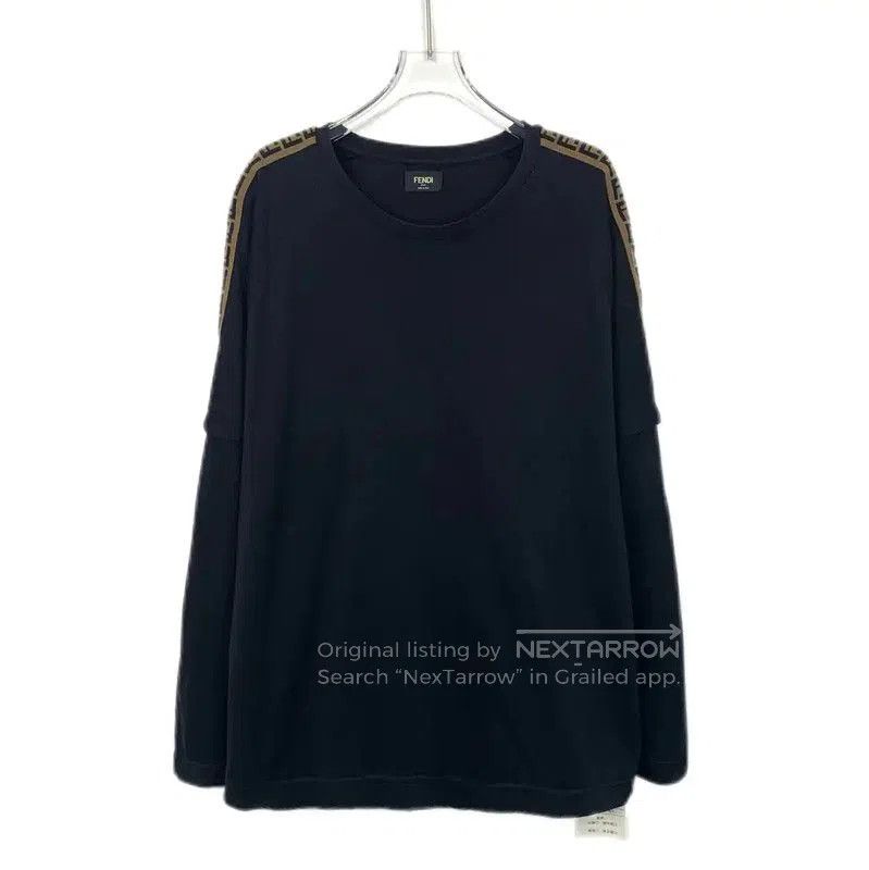 Fendi Fendi Black Cotton Men's Sweatshirt XXL . Size US XXL / EU 58 / 5 - 1 Thumbnail