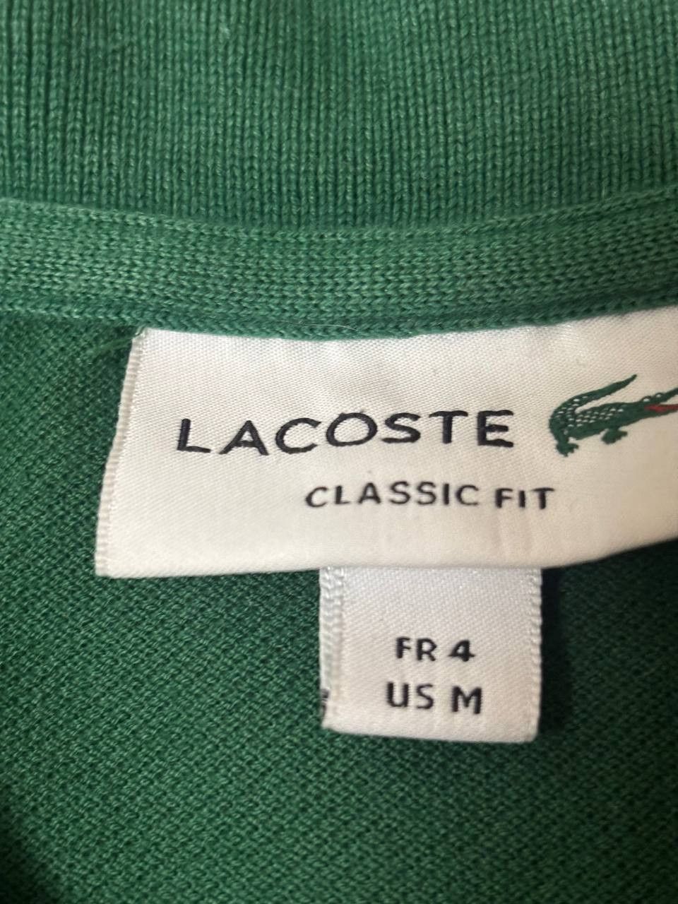 Lacoste Lacoste Classic Fit Long Sleeve Polo – Green – Size M Size US M / EU 48-50 / 2 - 8 Thumbnail