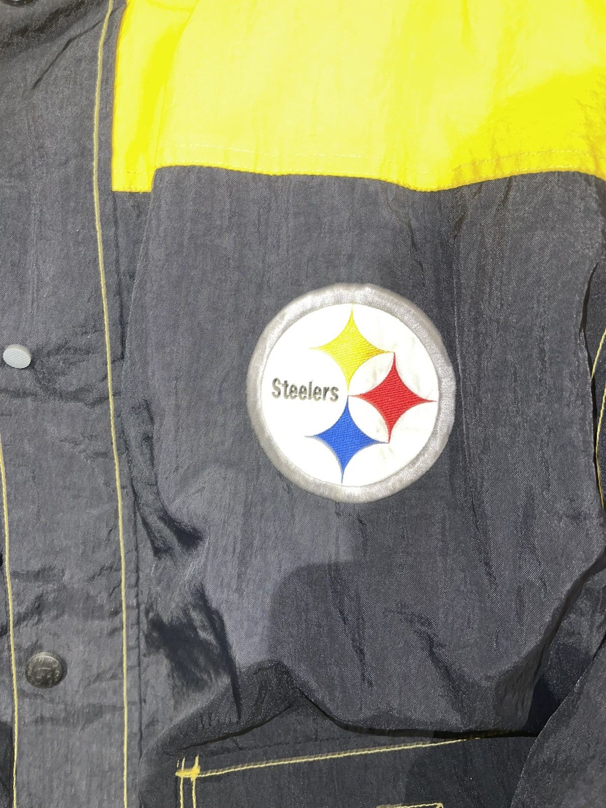 Champion Steelers Fleece Lined Champion Puffer Jacket Black Yellow Size US XXL / EU 58 / 5 - 3 Thumbnail