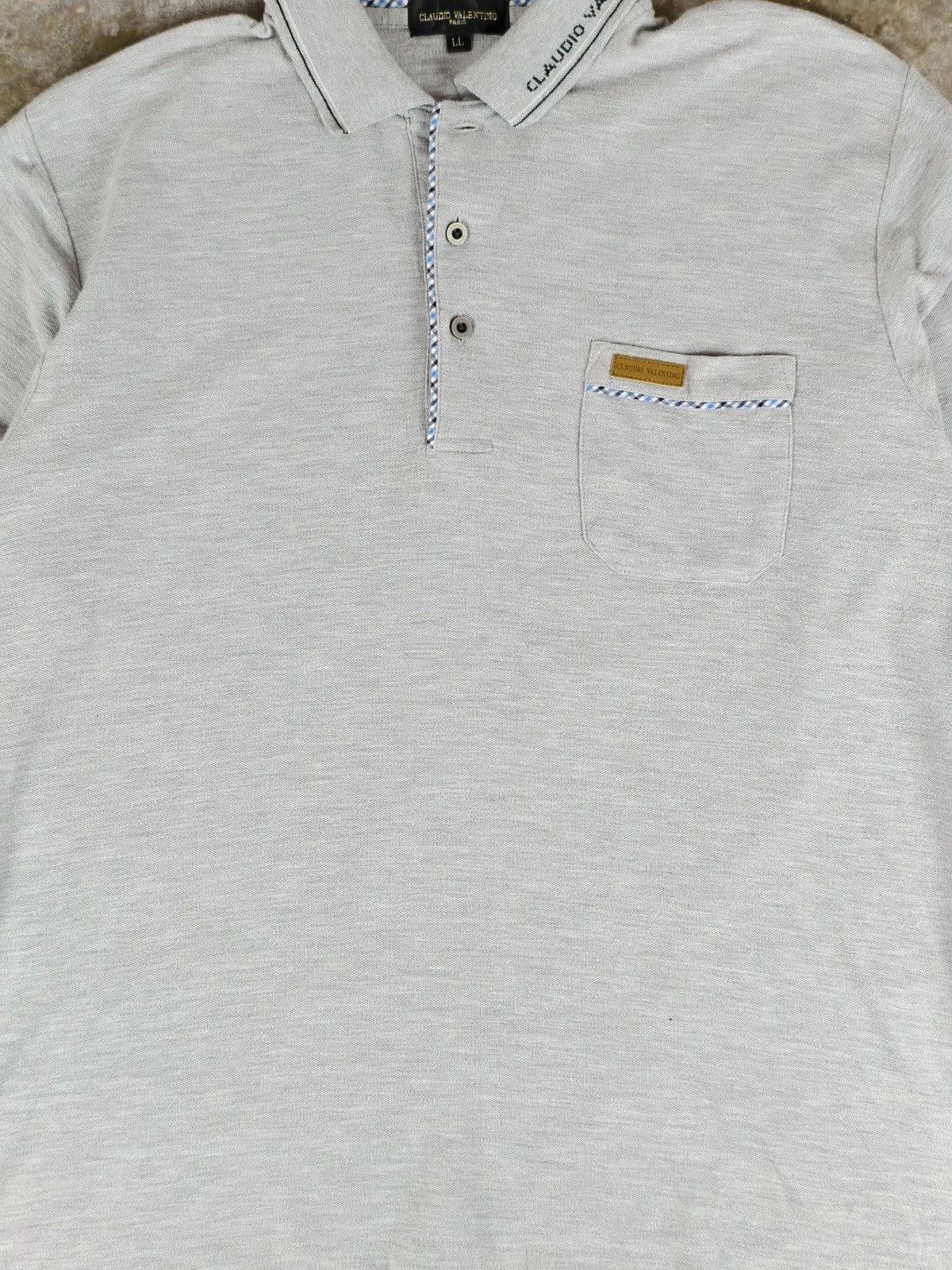 Vintage Claudio Valentino Polo Shirt Size US L / EU 52-54 / 3 - 4 Thumbnail