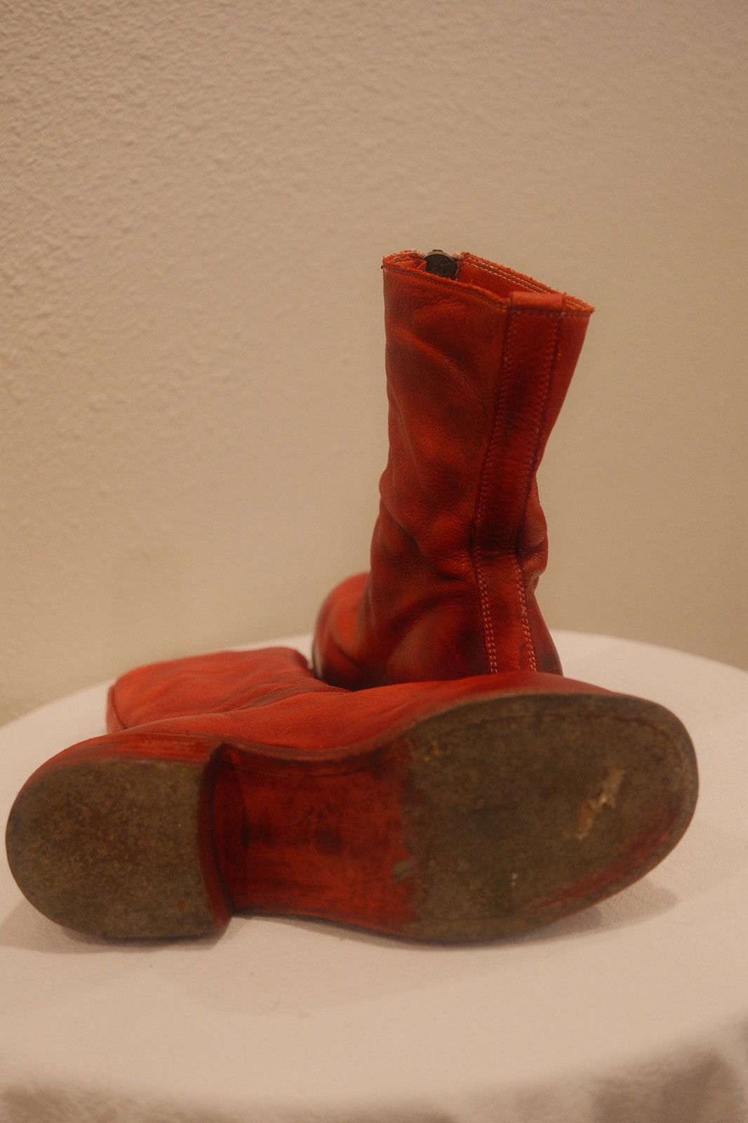 Guidi Guidi Red Leather Boot Size US 5 / IT 35 - 5 Thumbnail