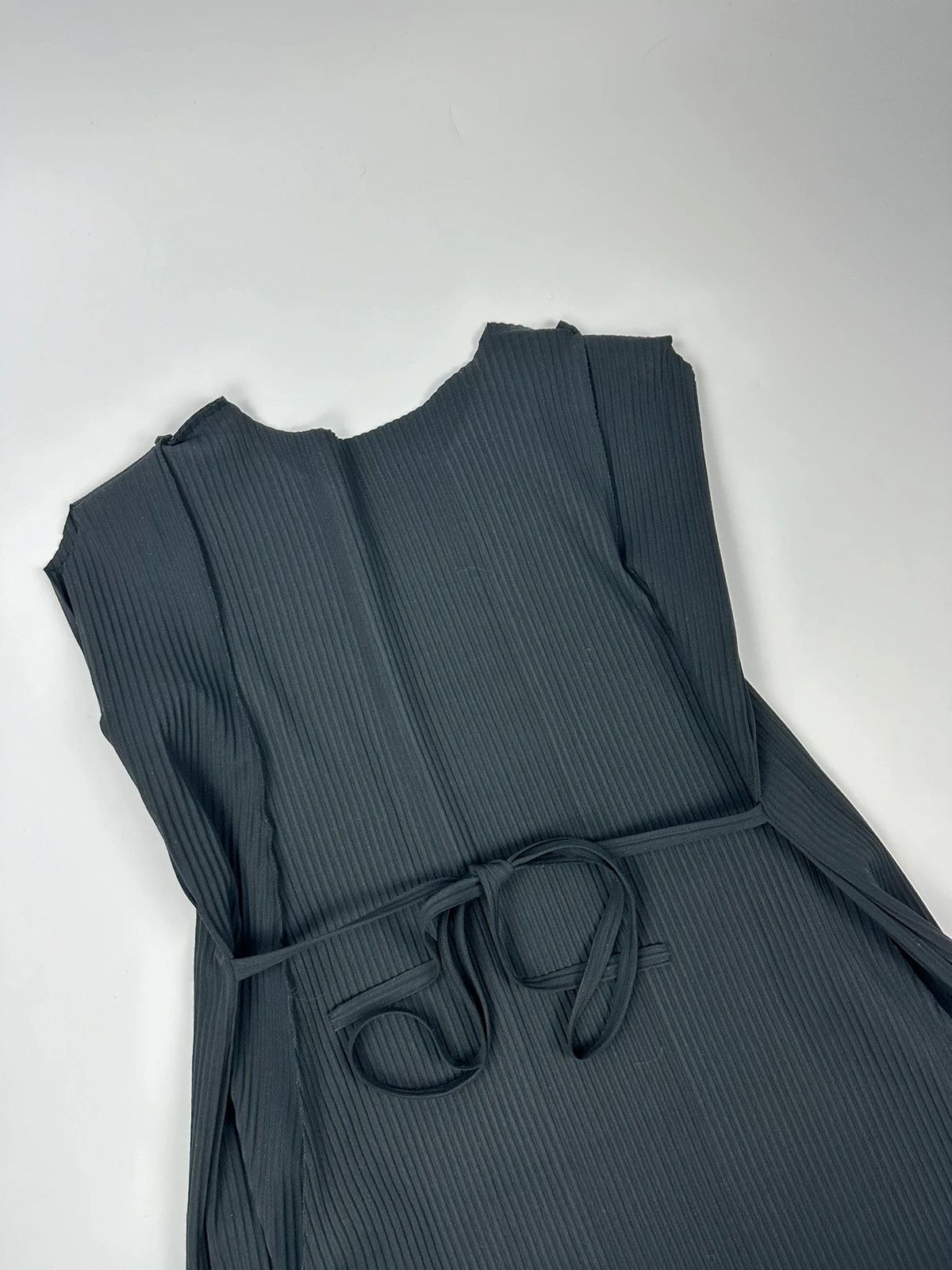 Issey Miyake Issey Miyake Me Pleats Black Strings Dress Size L / US 10 / IT 46 - 5 Thumbnail