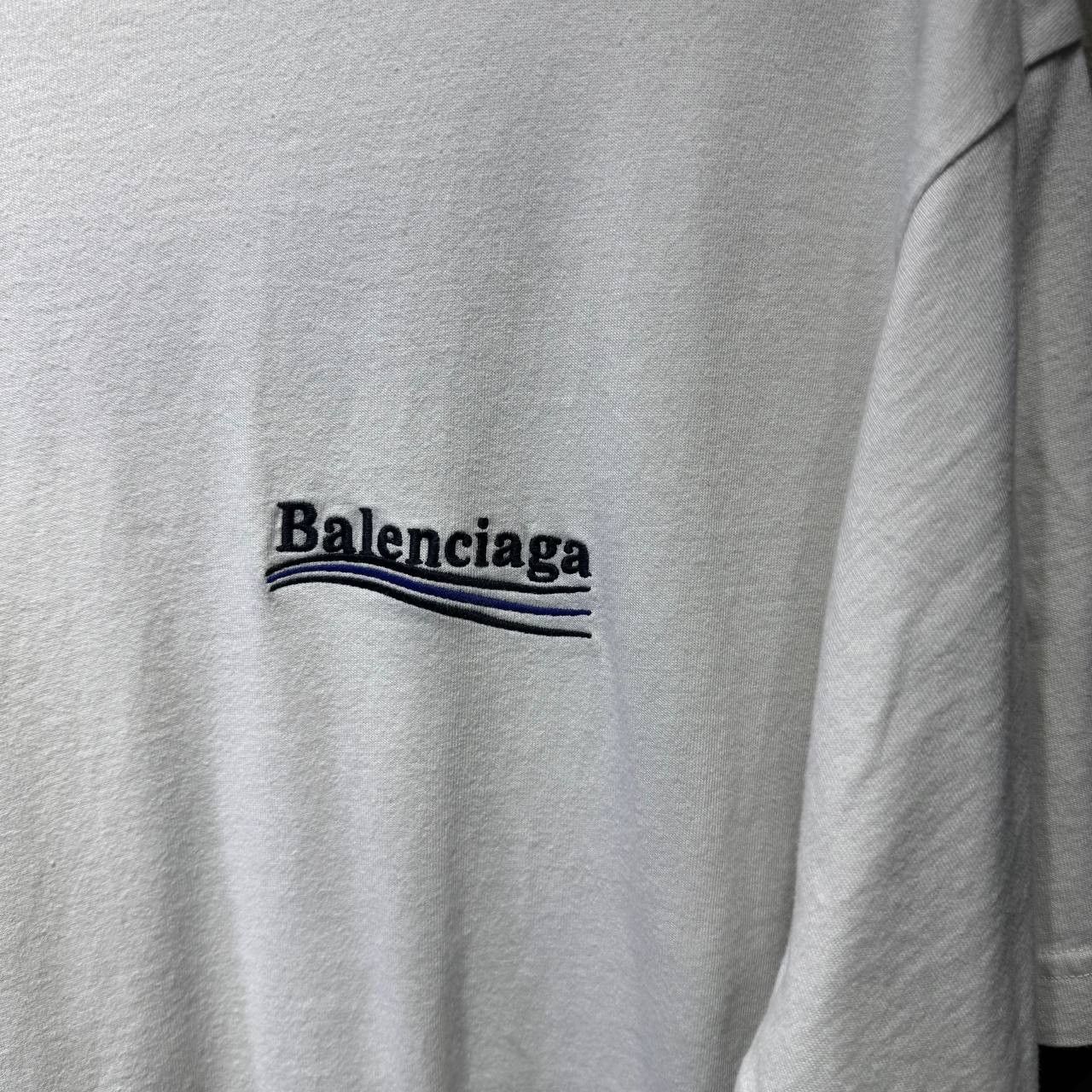 Balenciaga Balenciaga Campaign Embroidered tee Size US L / EU 52-54 / 3 - 6 Thumbnail