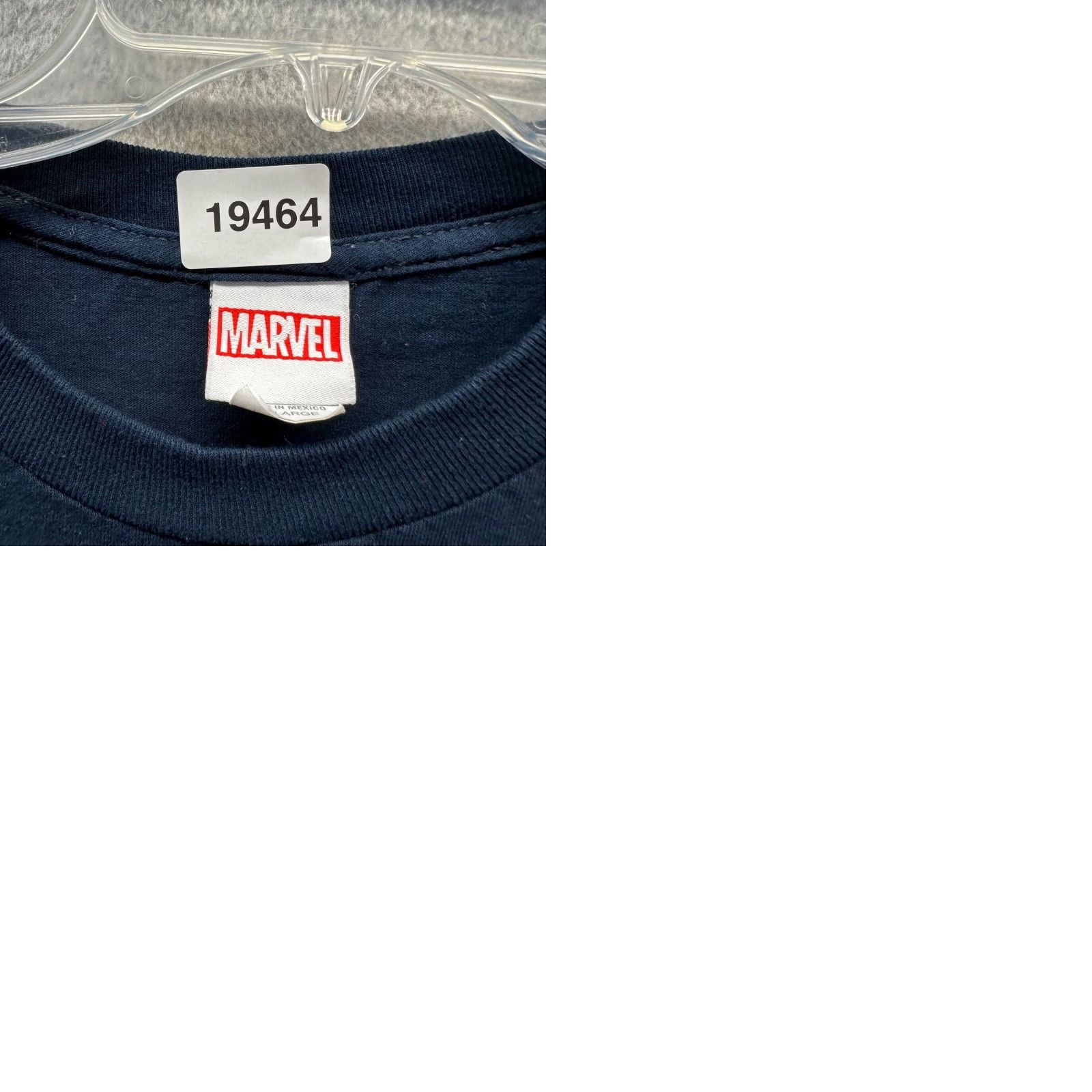 Vintage Captain America Shirt Adult 2XL Blue Marvel Comics Mens T-Shirt Short Sleeve Crew Neck Cotton Logo Pattern Solid Size US XXL / EU 58 / 5 - 10 Thumbnail