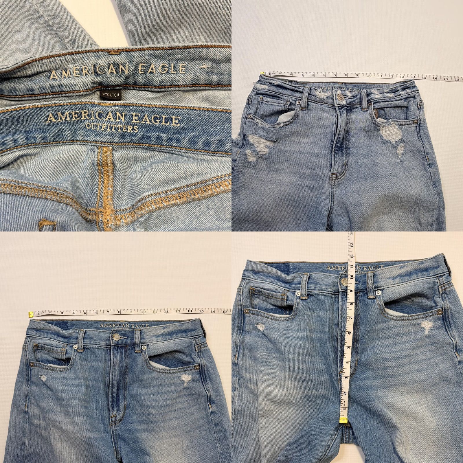 American Eagle Outfitters American Eagle Outfitters Mom Jeans Womens 6 Blue High Rise Distressed Lot Of 2 Jeans Womens 6 Blue Distressed High Rise Mom Jeans Lot Of 2 Size 28" / US 6 / IT 42 - 8 Thumbnail