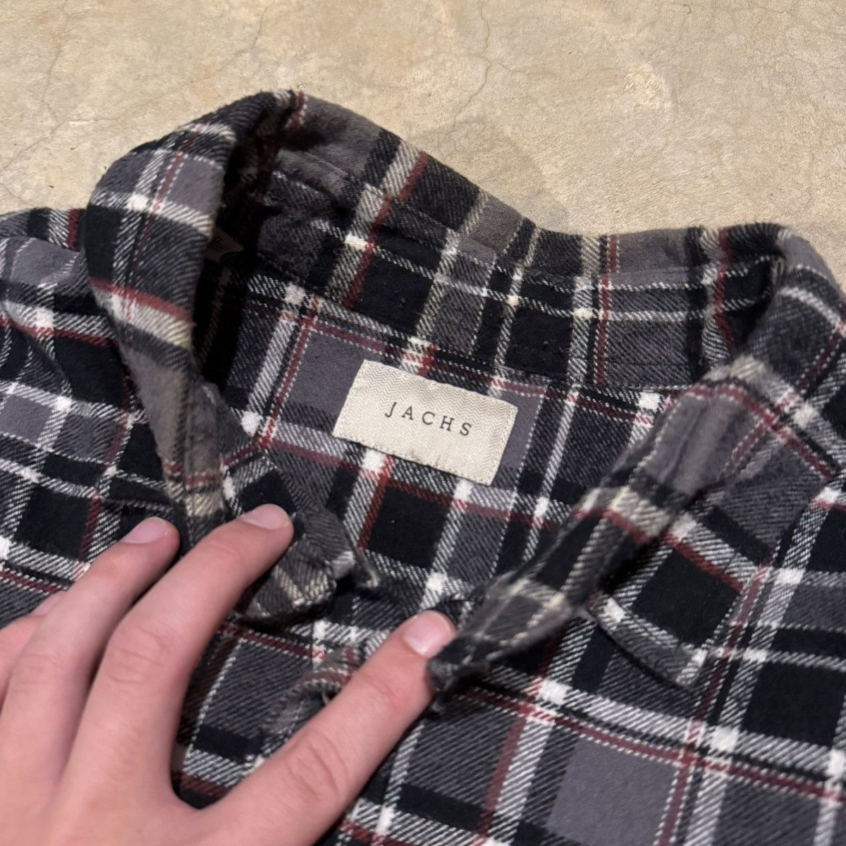 Vintage Vtg 2000s Faded Distressed Flannel Shirt ERD Grunge Skater Size US XL / EU 56 / 4 - 5 Thumbnail