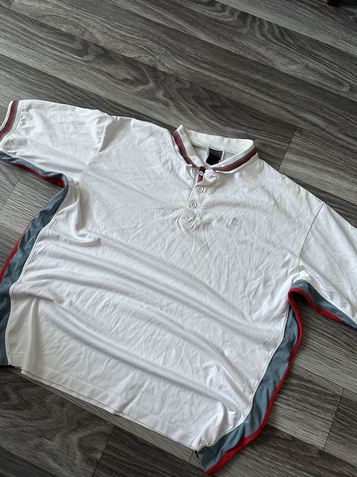 Nike Nike Vintage Roger Federer Polo T shirt hype y2k Size US XL / EU 56 / 4 - 2 Thumbnail