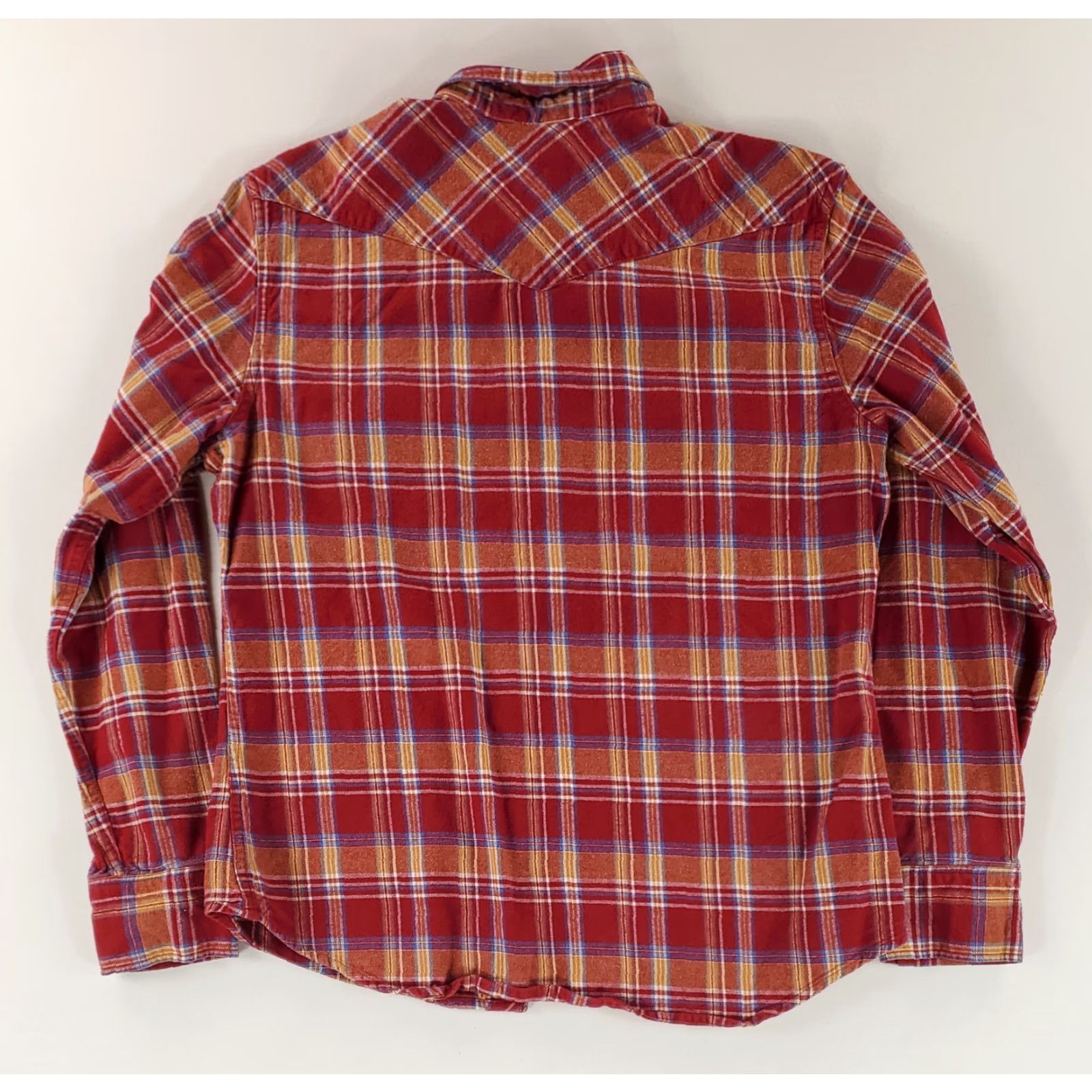 Vintage Salt Valley Western Shirt Pearl Snap Flannel Plaid Red Brown Mens L Western Shirt Long Sleeve Red Brown L Mens Size US L / EU 52-54 / 3 - 4 Thumbnail