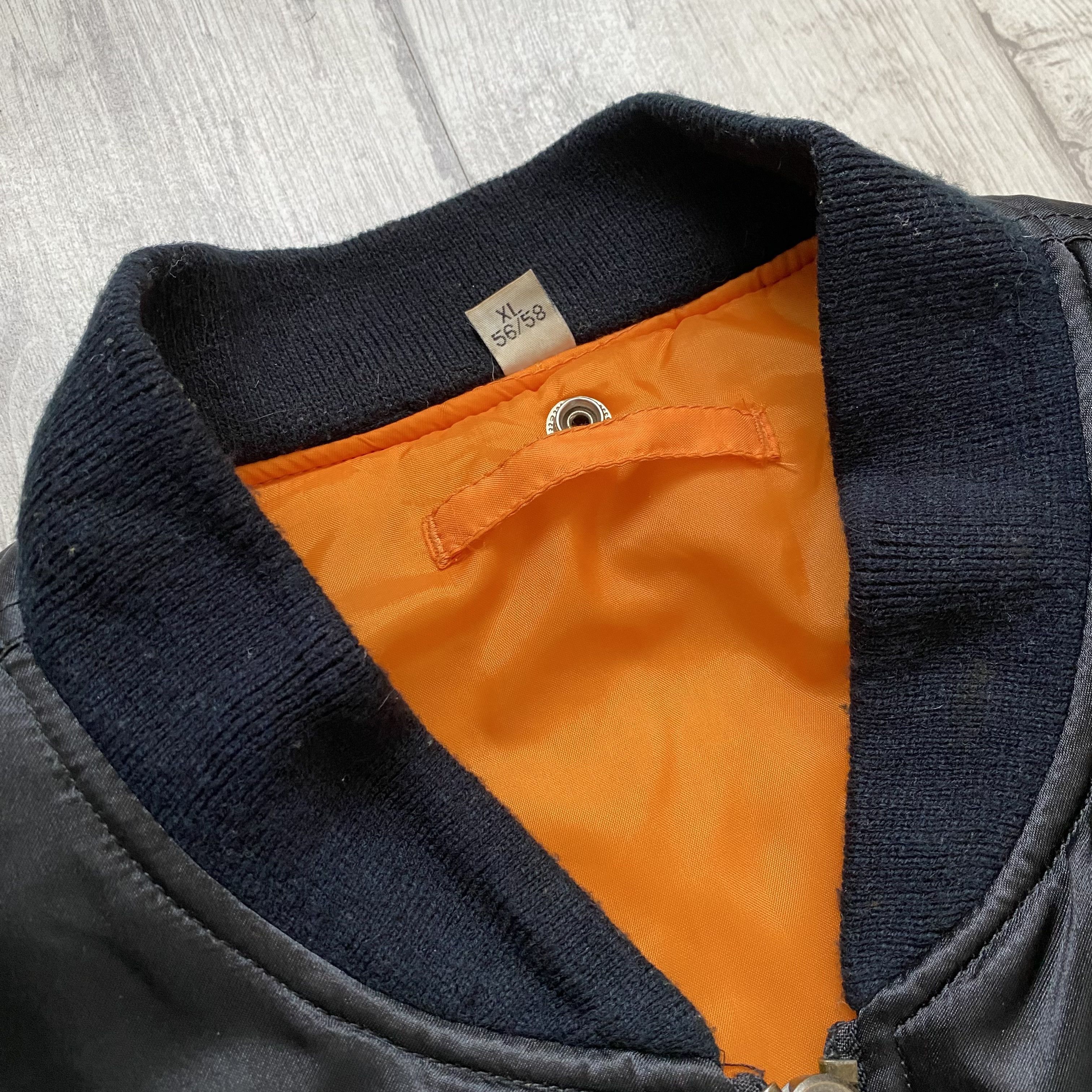 Japanese Brand Vintage 90s MA 1 Intermediate Bomber boxy Jacket USA Size US XL / EU 56 / 4 - 6 Thumbnail