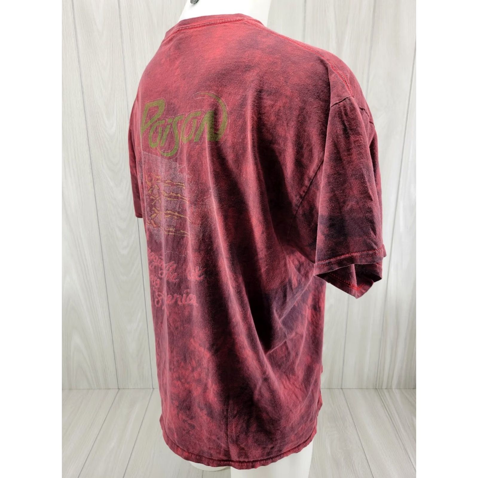 Vintage Poison Shirt XL Tie-Dye Red Skull MadHatter Rock Band Graphic Tee 2017 Mens Short Sleeve Crew Neck Cotton Vintage? Size US XL / EU 56 / 4 - 5 Thumbnail